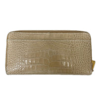 長財布 TUSCANIA クロコレザー 財布 ベージュ ベージュ