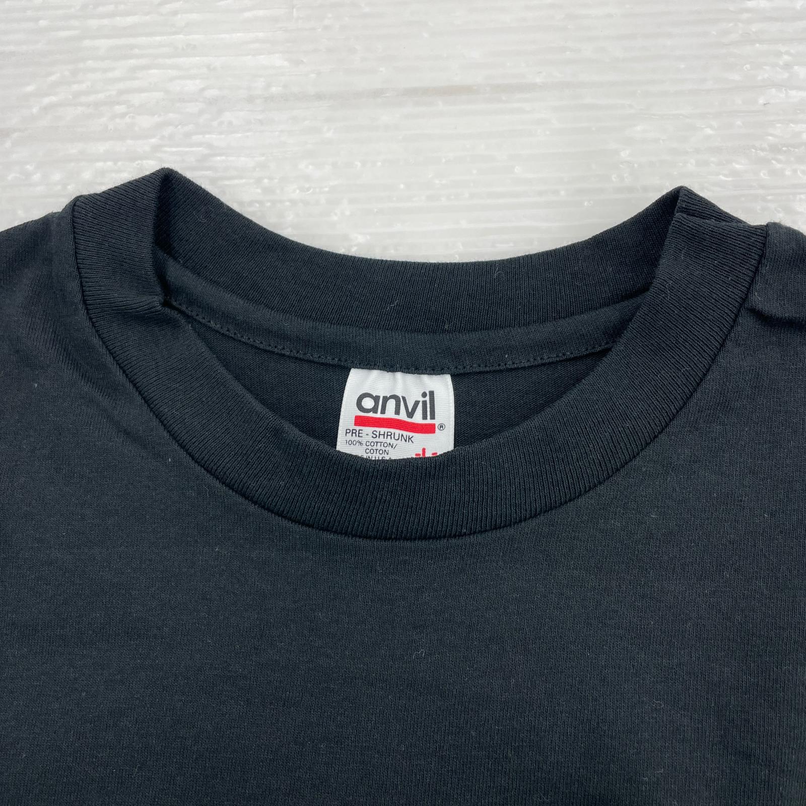 半袖Ｔシャツ 90s anvilボディ Rolling Stones BRIDGE TO BABYLON TOUR 黒 (L) L ブラック