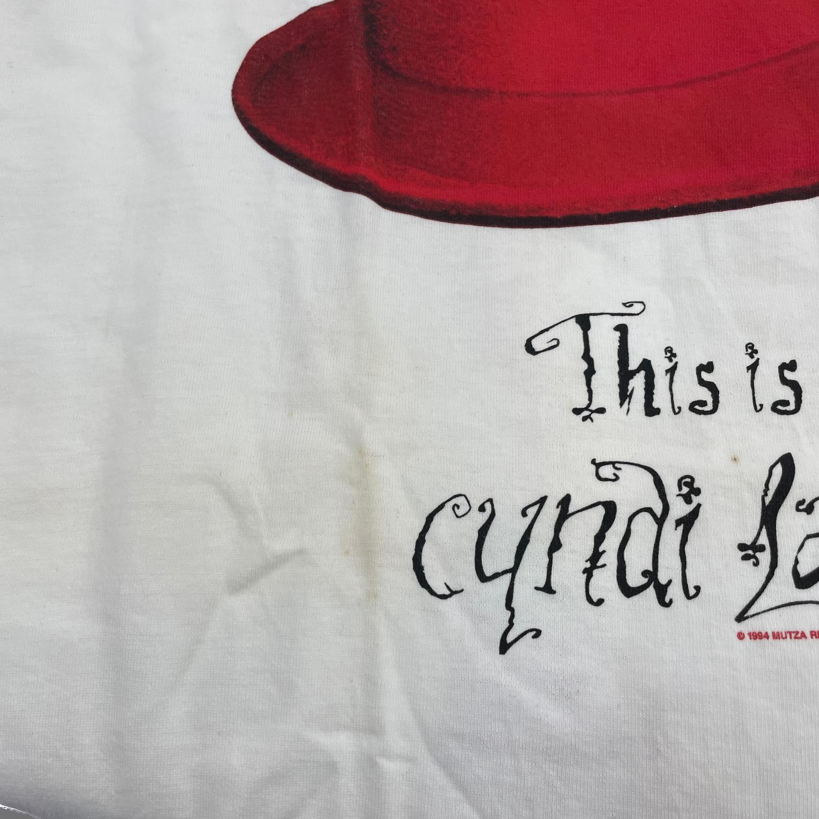 半袖Ｔシャツ 90s Tour Champボディ CYNDI LAUPER TWELVE DEADLY CYNS 白 (L) L ホワイト