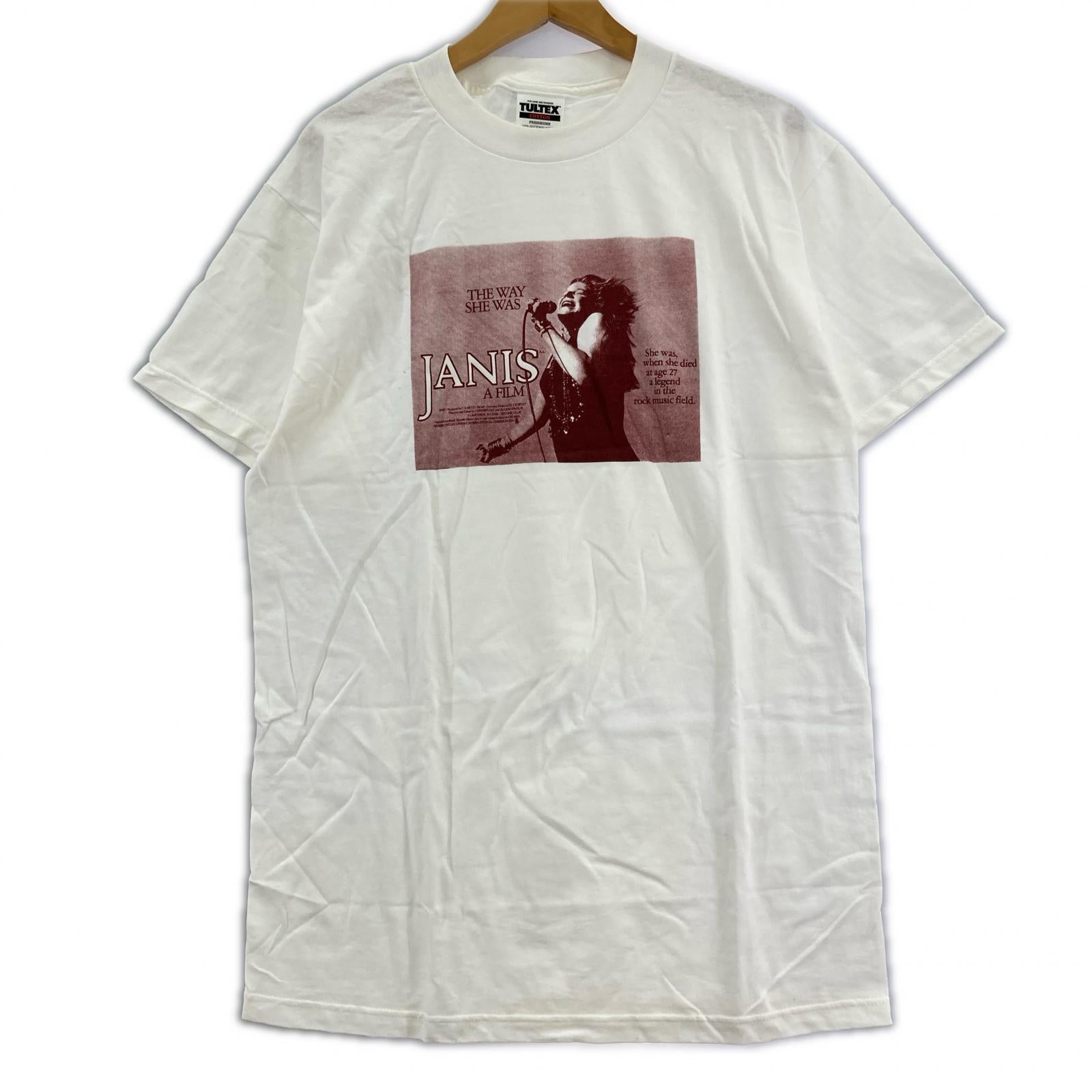 半袖Ｔシャツ 90s TULTEXボディ JANIS Movie Tee 白 (M) M ホワイト