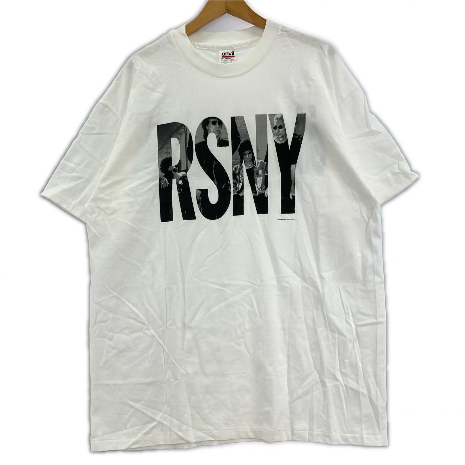 半袖Ｔシャツ 90s anvilボディ The Rolling Stones GIANTS STADIUM LIVE 白 (XL) ホワイト
