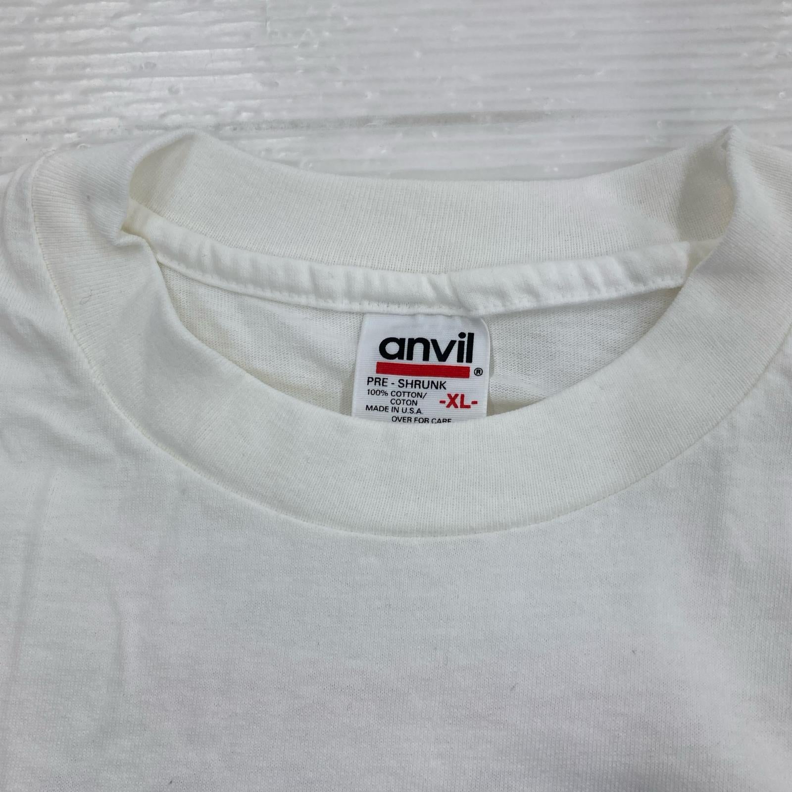 半袖Ｔシャツ 90s anvilボディ The Rolling Stones GIANTS STADIUM LIVE 白 (XL) ホワイト