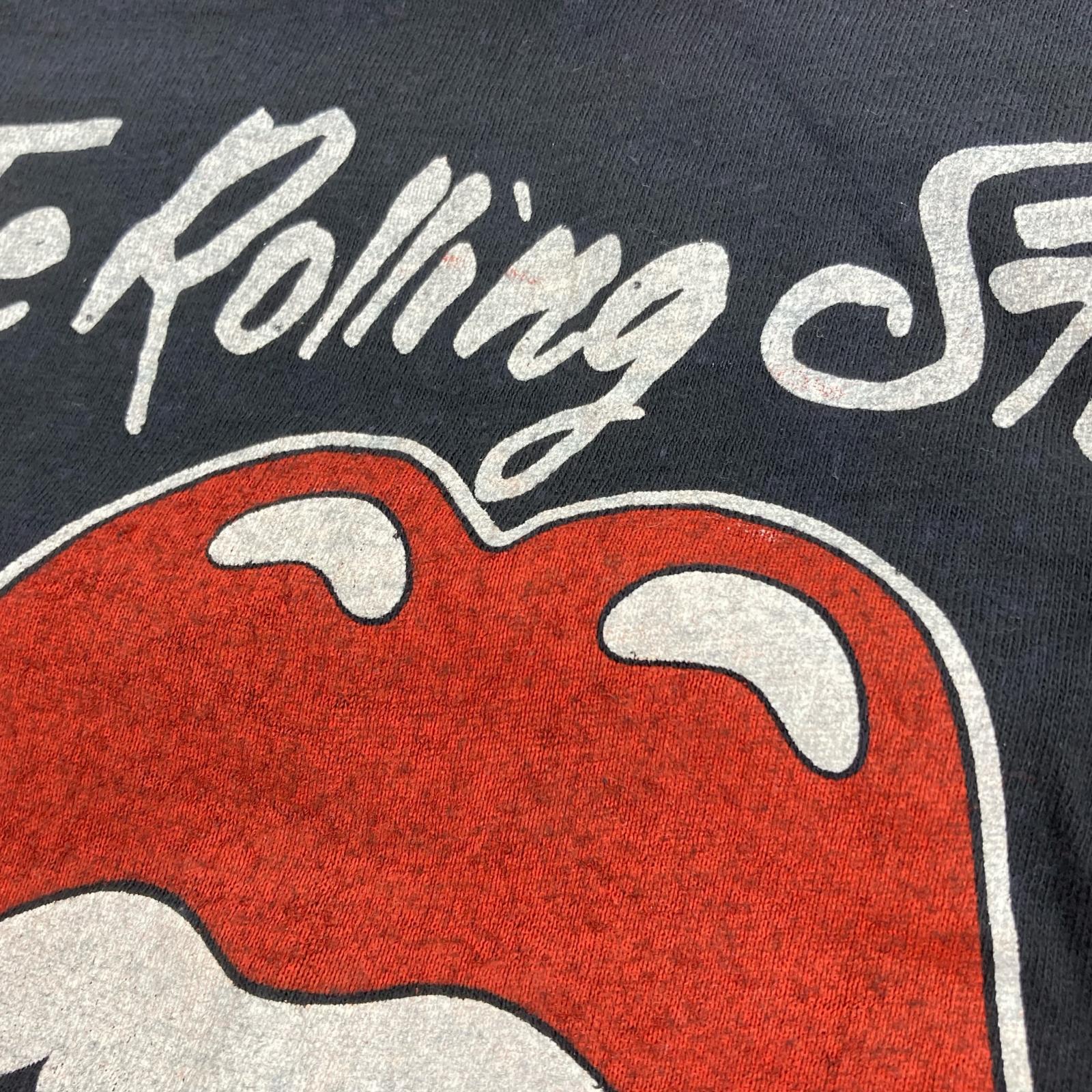 半袖Ｔシャツ 80s Hanesボディ The Rolling Stones NORTH AMERICAN TOUR (M) M ブラック