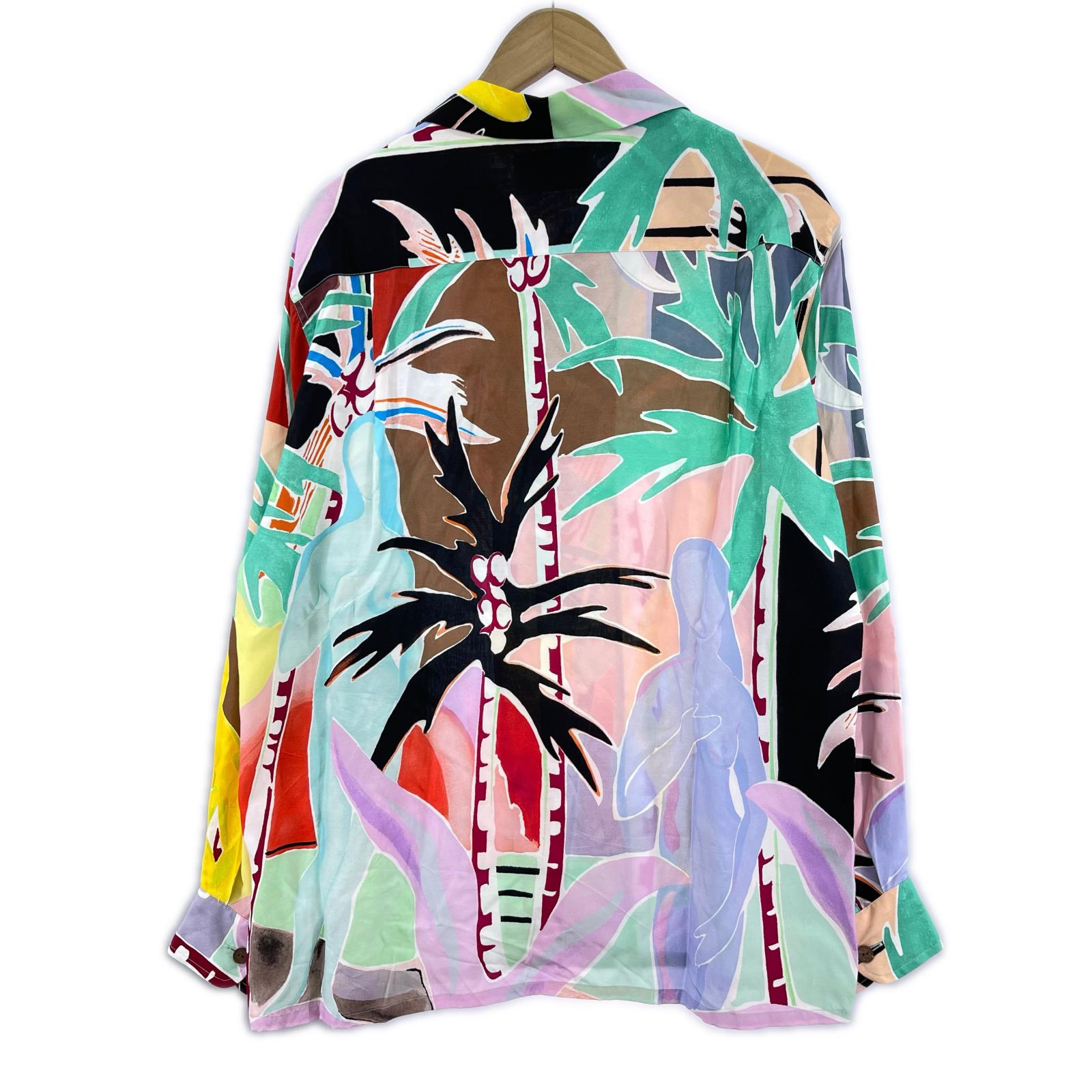 長袖シャツ WACKO MARIA 22AW YULA パラダイス図 HAWAIIAN SHIRT M M マルチカラー
