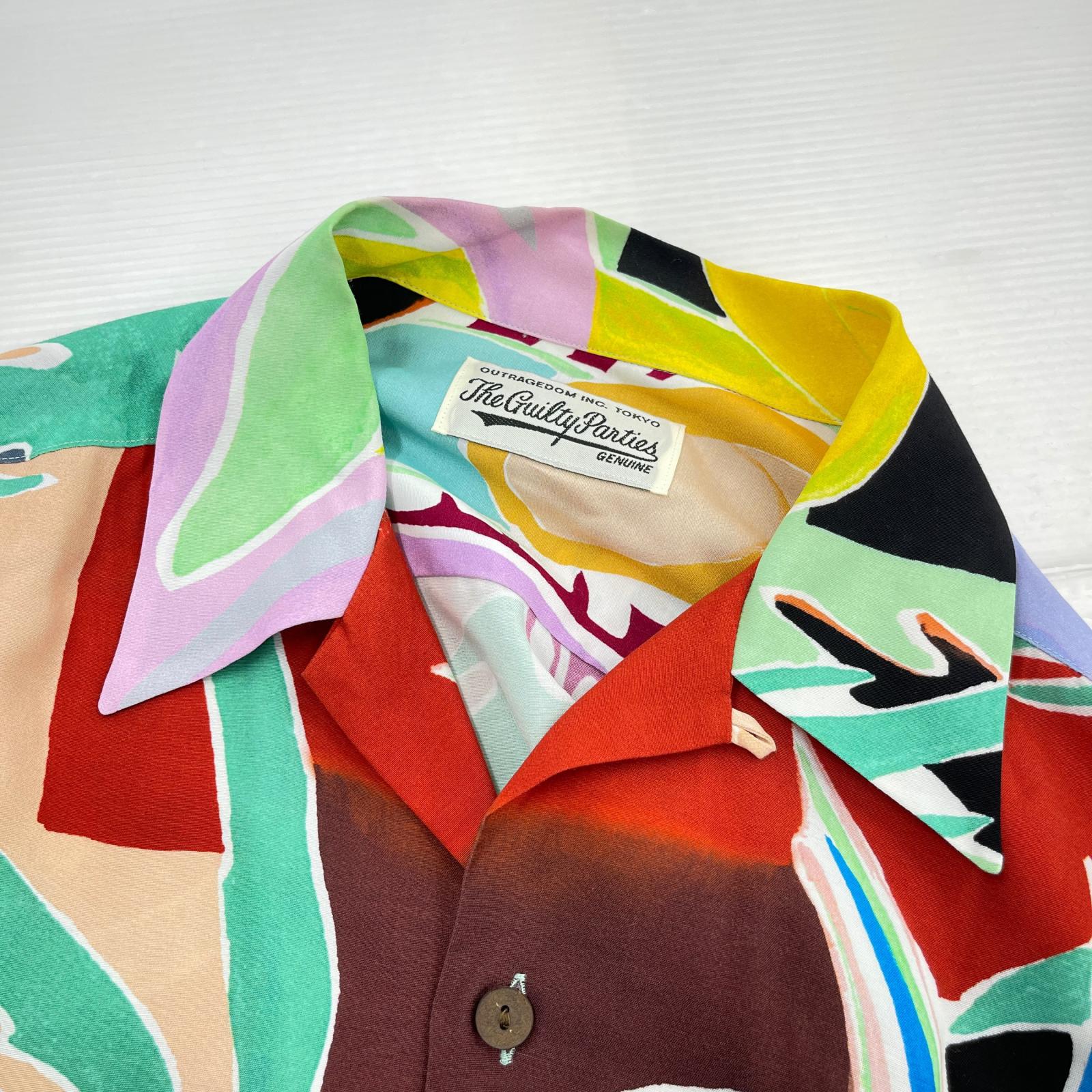 長袖シャツ WACKO MARIA 22AW YULA パラダイス図 HAWAIIAN SHIRT M M マルチカラー