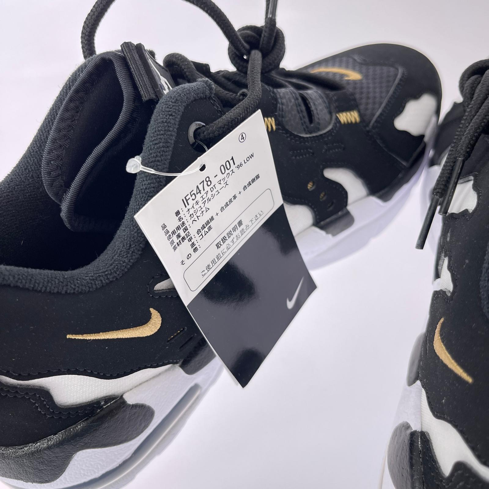スニーカー AIR DT MAX '96 LOW BLACK 黒 28.5cm 28.5cm (US10 1/2 UK10 EU47) ブラック