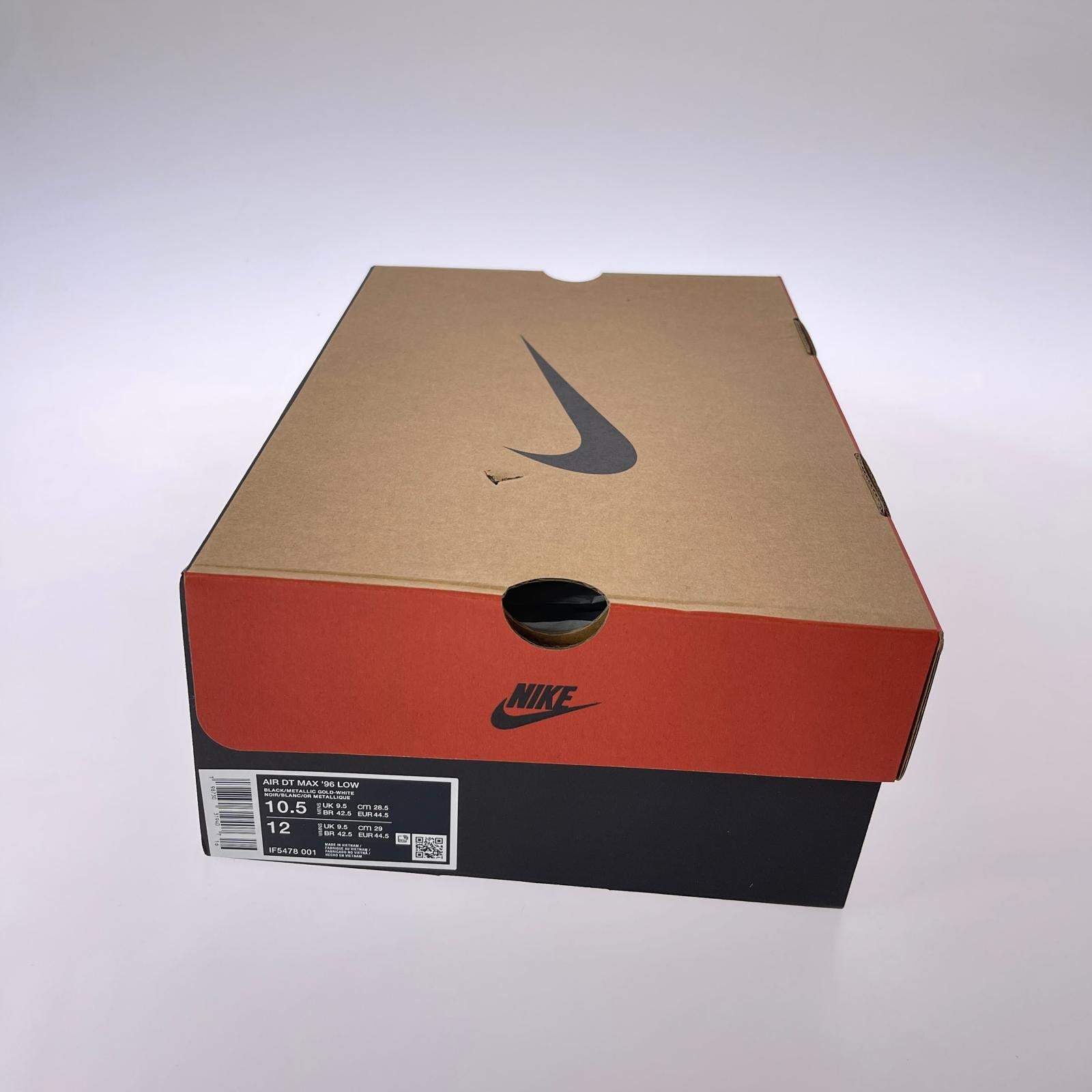 スニーカー AIR DT MAX '96 LOW BLACK 黒 28.5cm 28.5cm (US10 1/2 UK10 EU47) ブラック