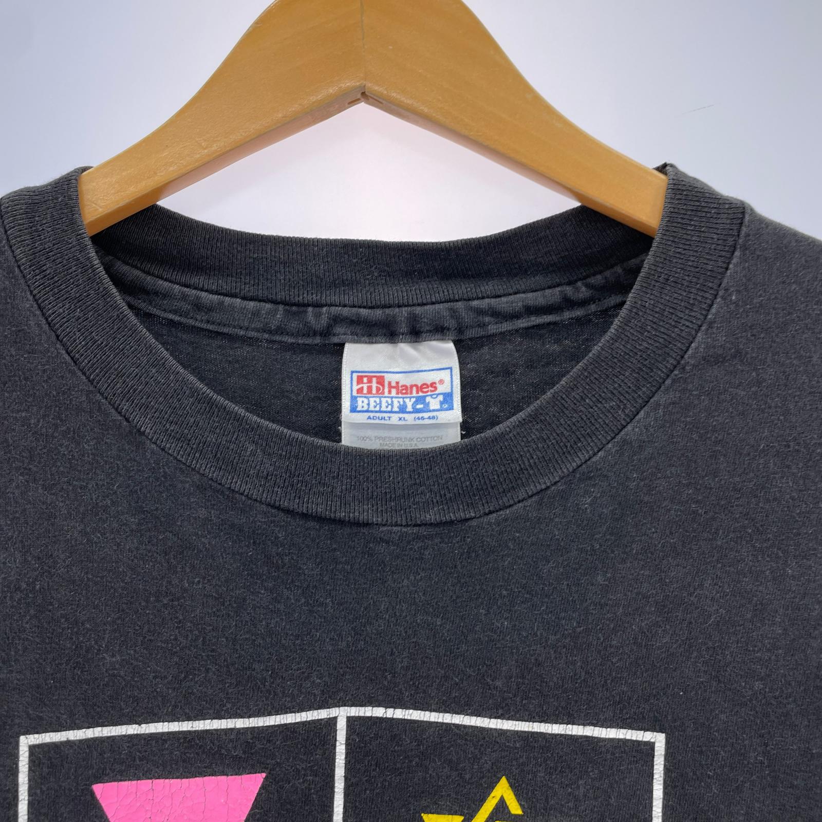 半袖Ｔシャツ 90s HANES PROMOTE TOLERANCE 黒 (XL) ブラック