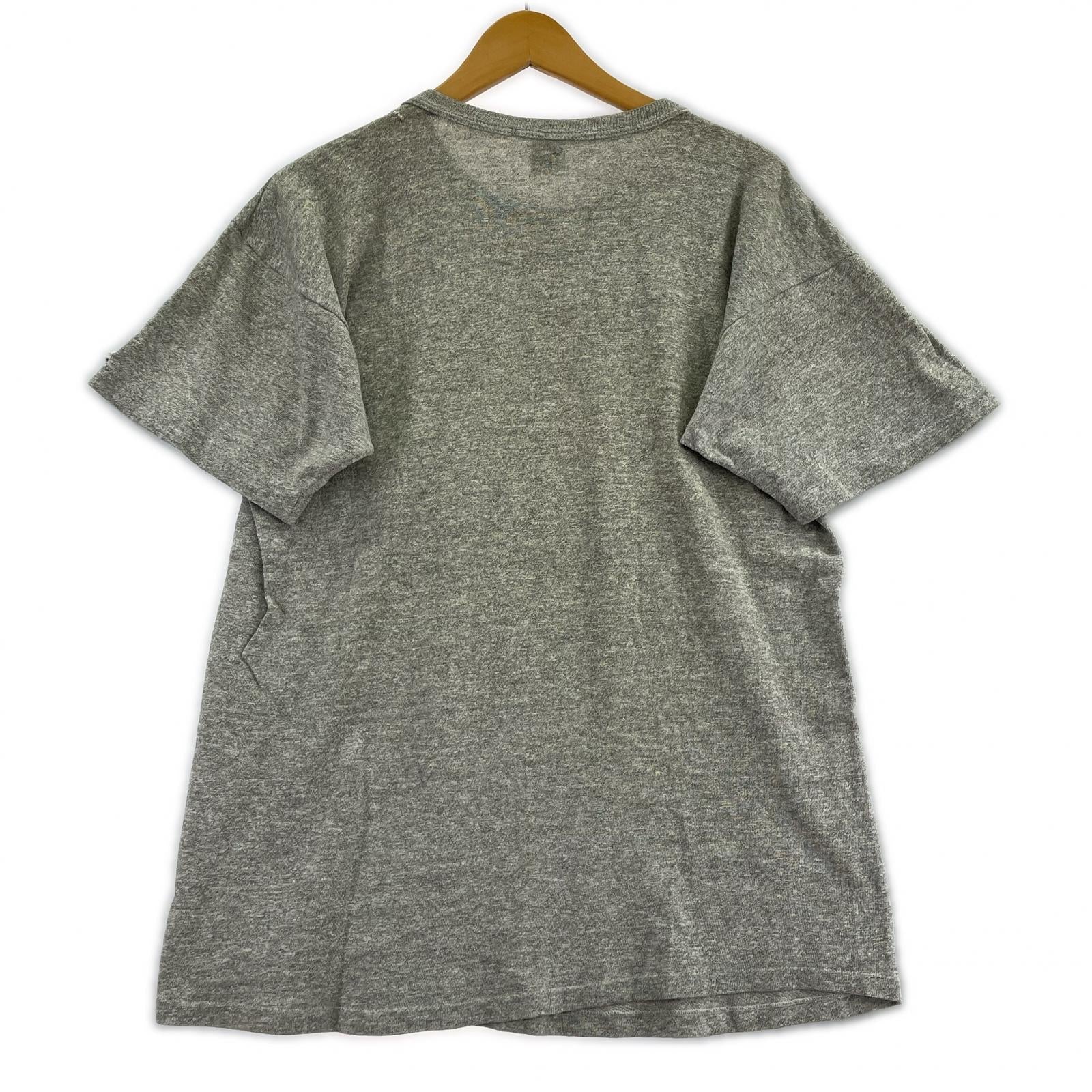 半袖Ｔシャツ Champion 80s トリコタグ 三段プリント グレー S/STee (L) L グレー