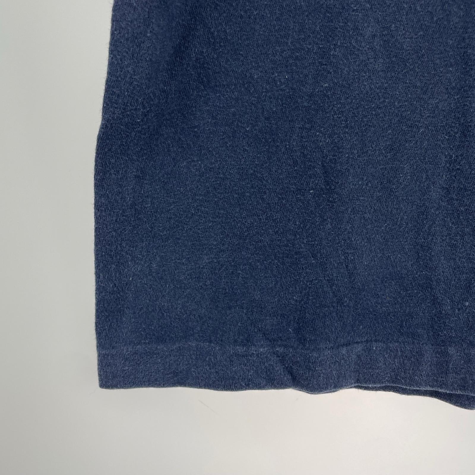 半袖Ｔシャツ Champion バータグ ラバープリント S/STee 紺 (M) M