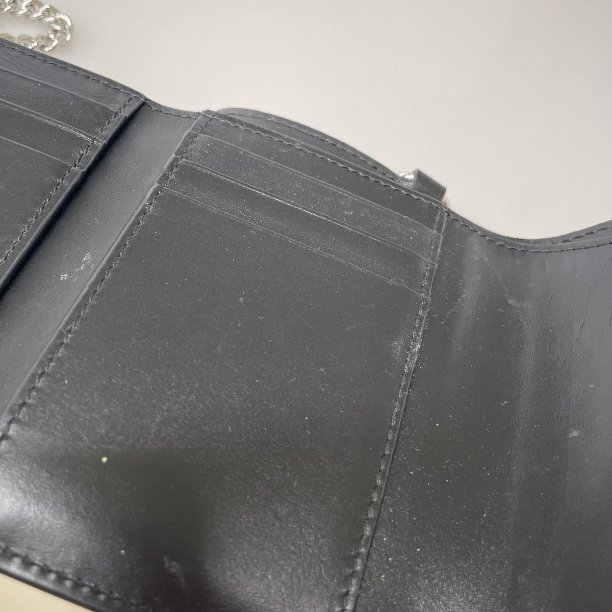 コンパクトウォレット 25SS Leather Chain Wallet SNOW CAMO 迷彩