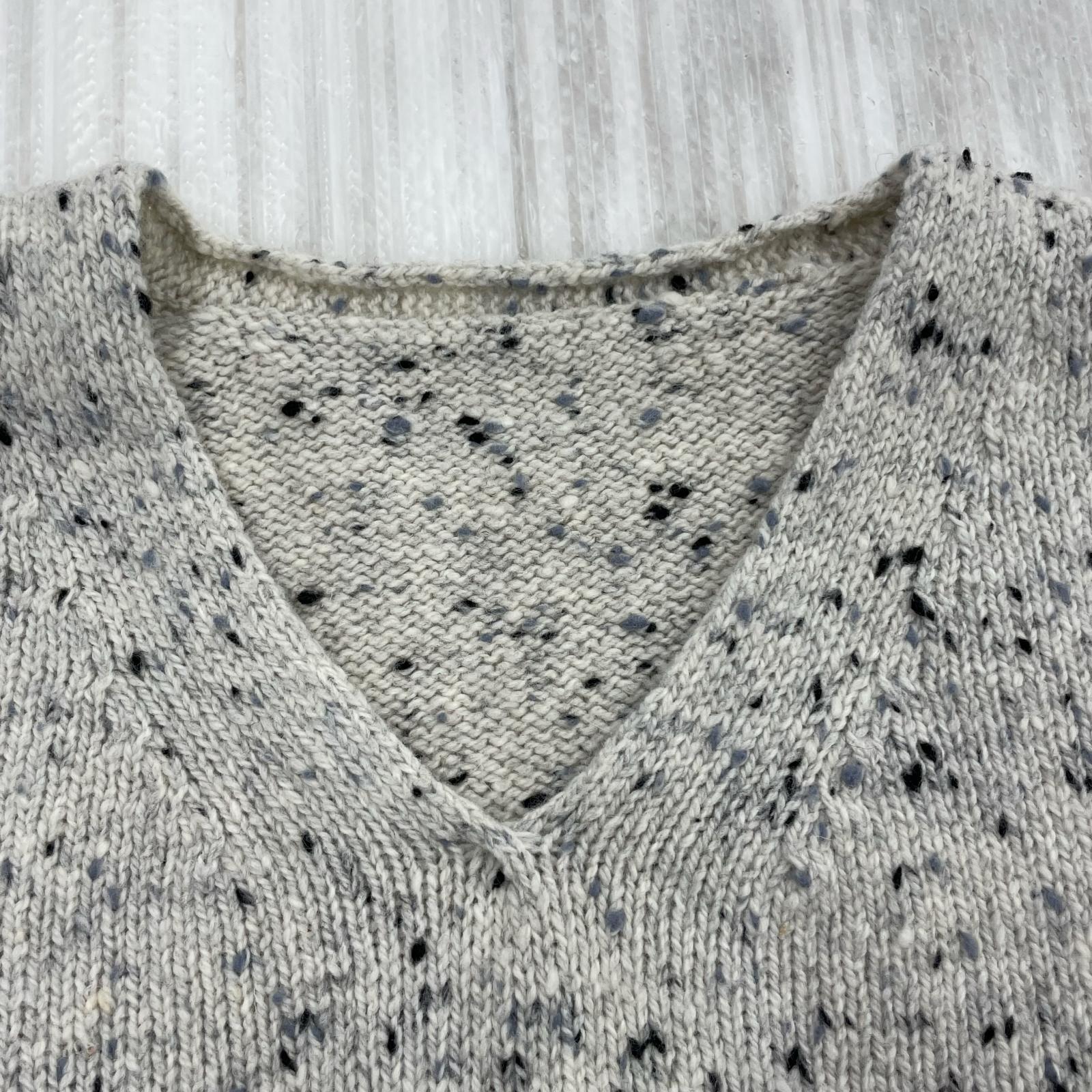 長袖シャツ Wholegarment Knit Vest グレー ウール (2) 2 グレー