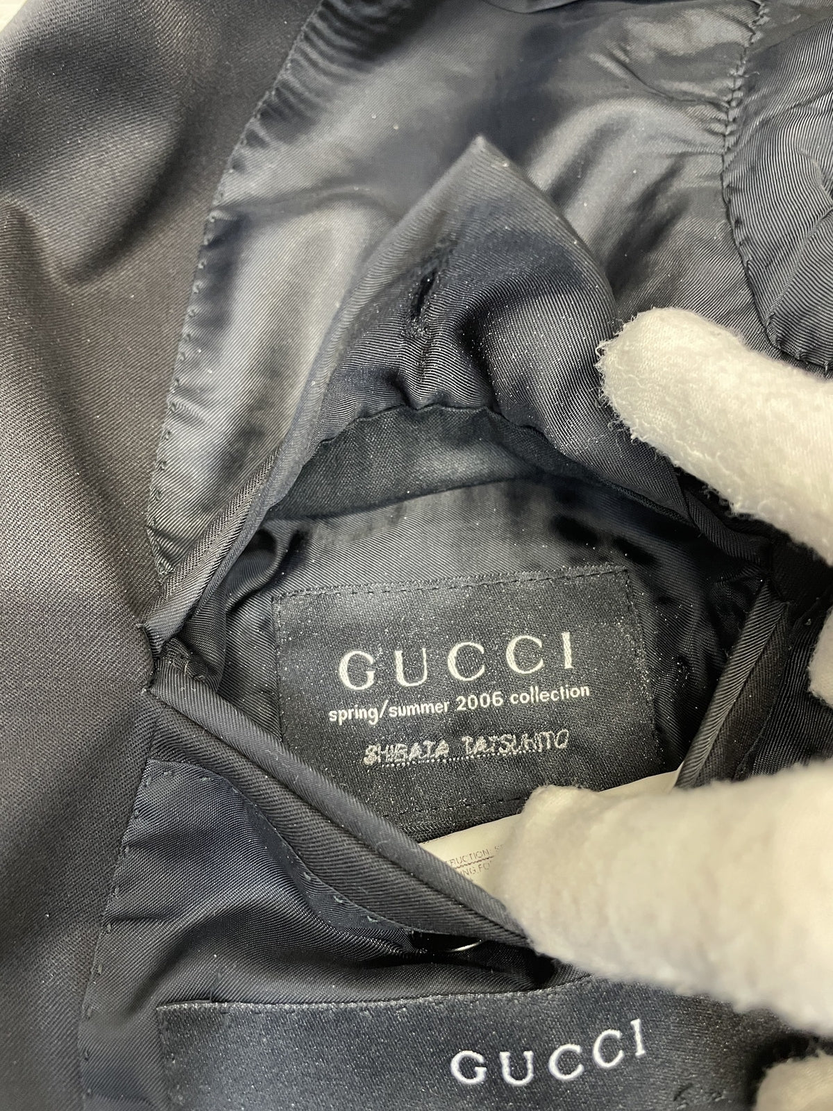 GUCCI テーラードジャケット 42C 黒