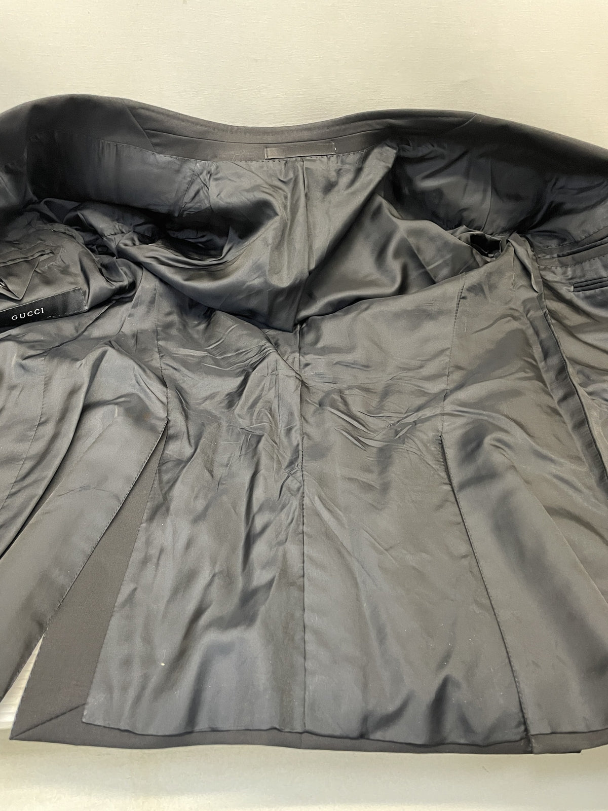 GUCCI テーラードジャケット 42C 黒