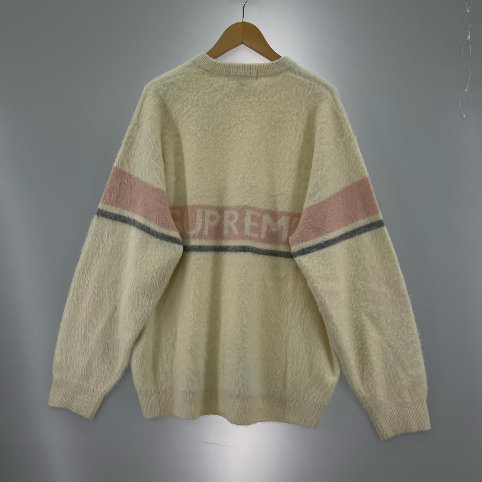 ニット 25AW BRUSHED STRIPE SWEATER ベージュ L L ベージュ