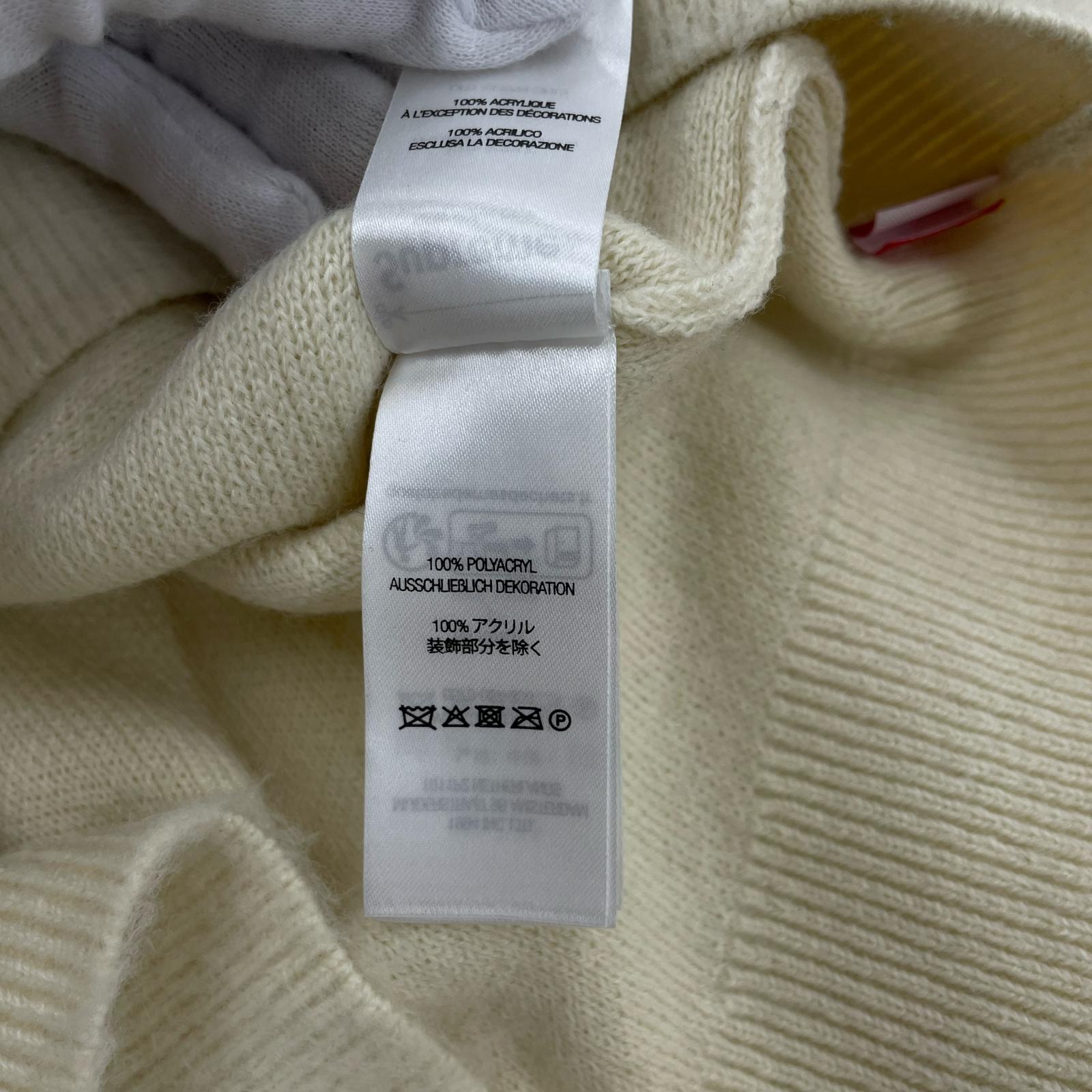 ニット 25AW BRUSHED STRIPE SWEATER ベージュ L L ベージュ