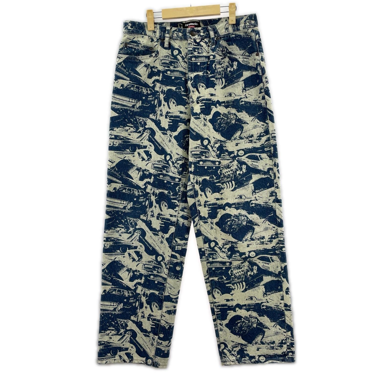デニムパンツ ×HYSTERIC GLAMOUR CARS BAGGY JEANS 30 ブルー