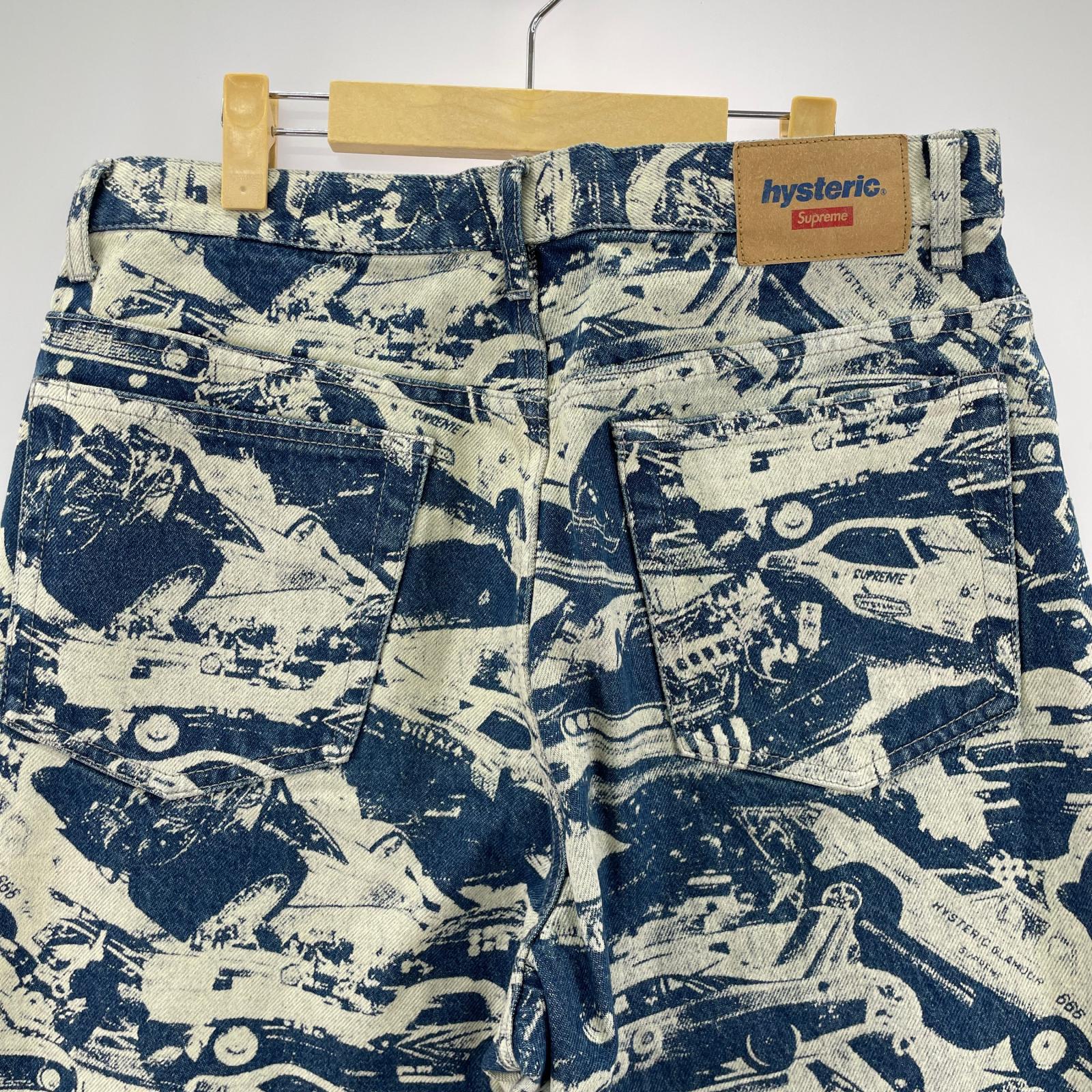 デニムパンツ ×HYSTERIC GLAMOUR CARS BAGGY JEANS 30 ブルー