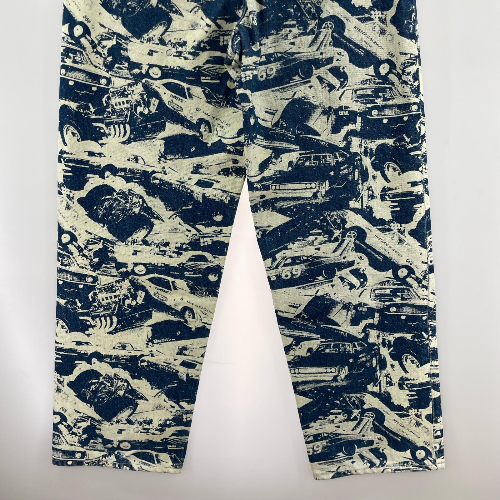 デニムパンツ ×HYSTERIC GLAMOUR CARS BAGGY JEANS 30 ブルー