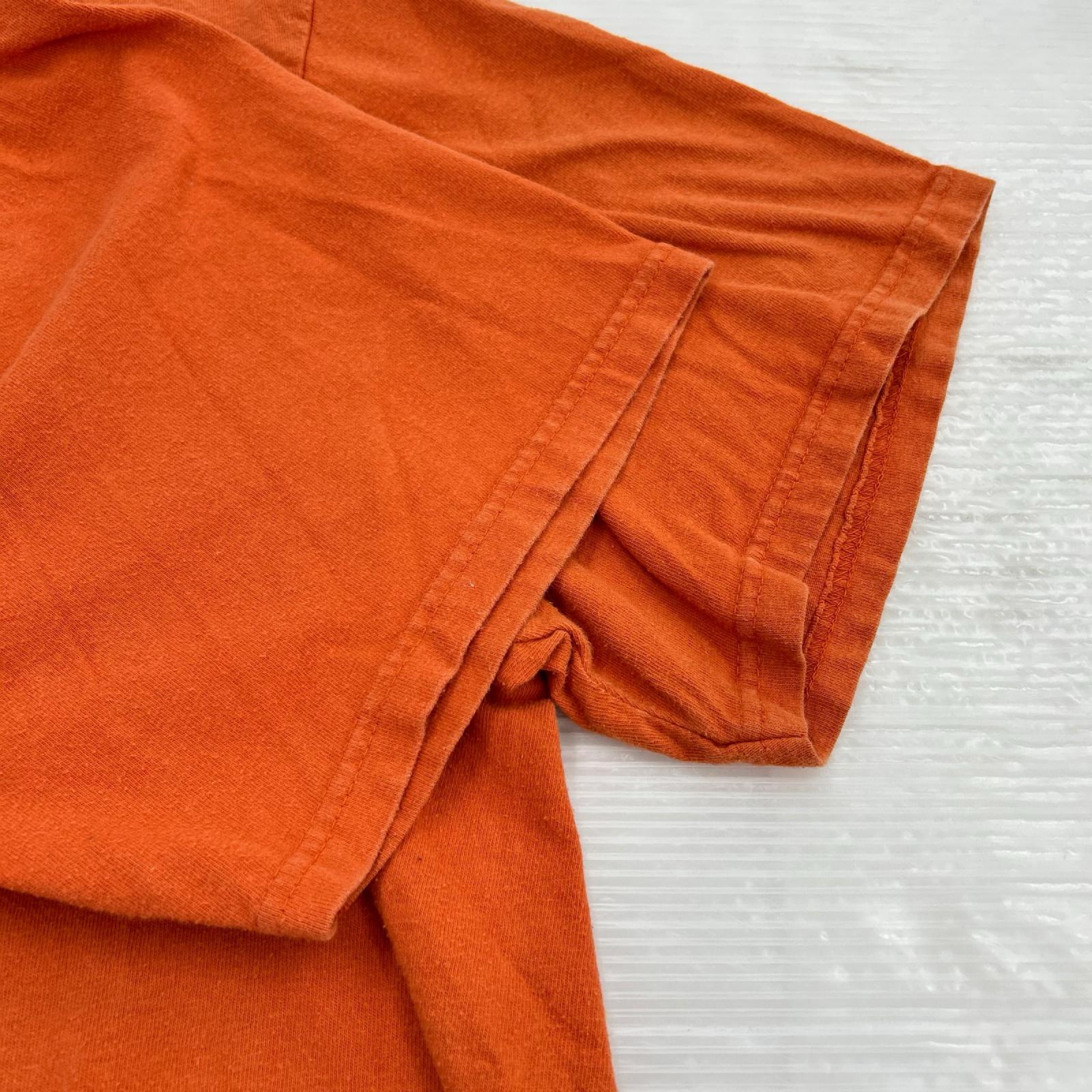 半袖Ｔシャツ 胸ポケ バックプリント オレンジ (2XL) オレンジ