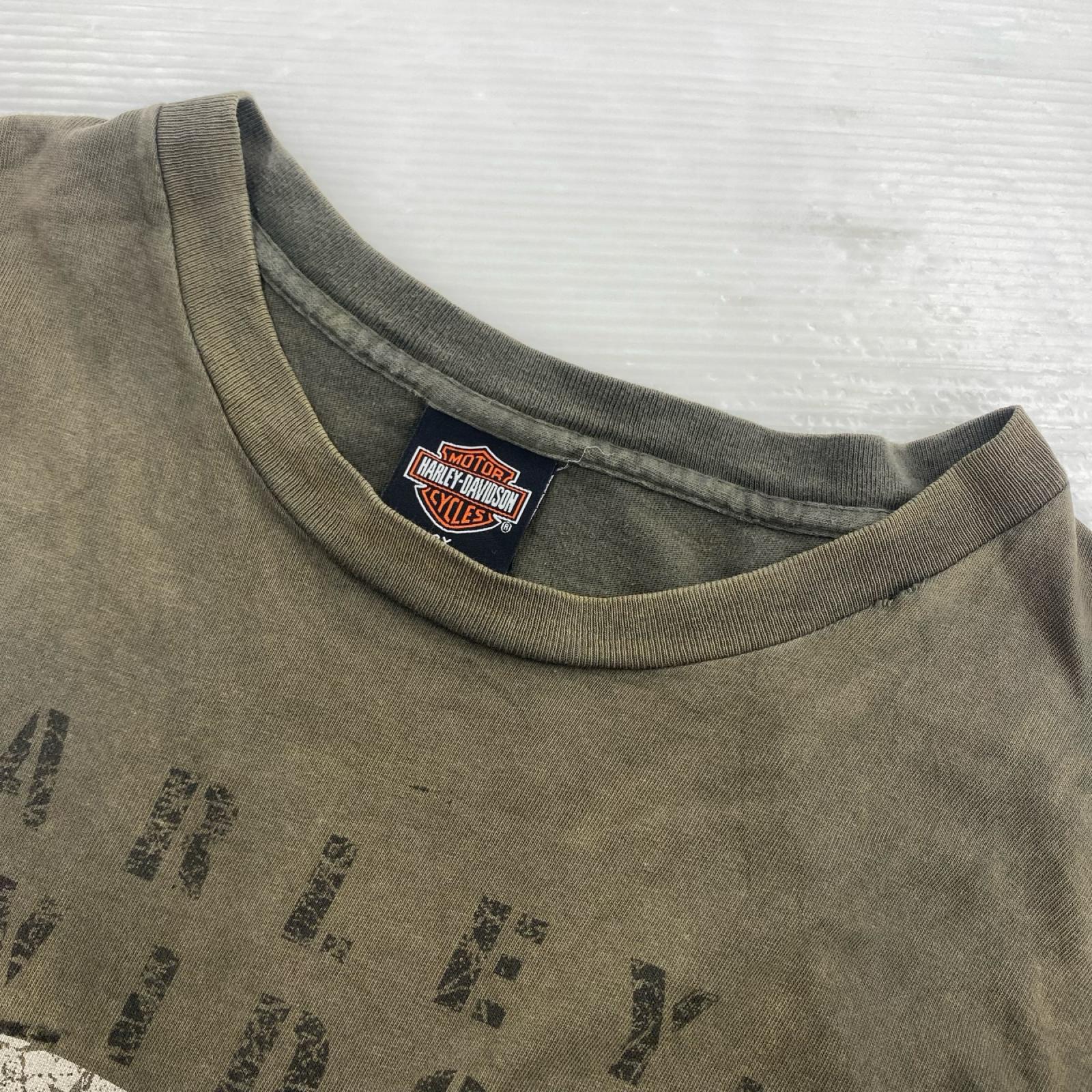 半袖Ｔシャツ バックプリント (2X) カーキ