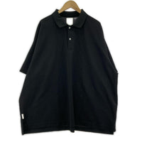 ポロシャツ S.F.C STRIPES FOR CREATIVE オーバーサイズ ビッグポロシャツ XXXXL 黒 ブラック