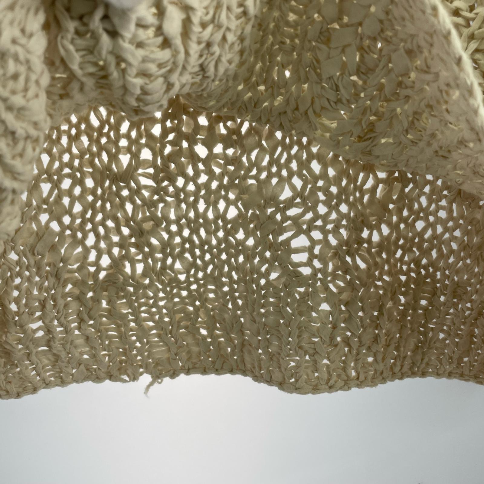 ニット UNUSED Gourd Pattern Hand-Knitted Crewneck Sweater 白 (2) 2 ホワイト