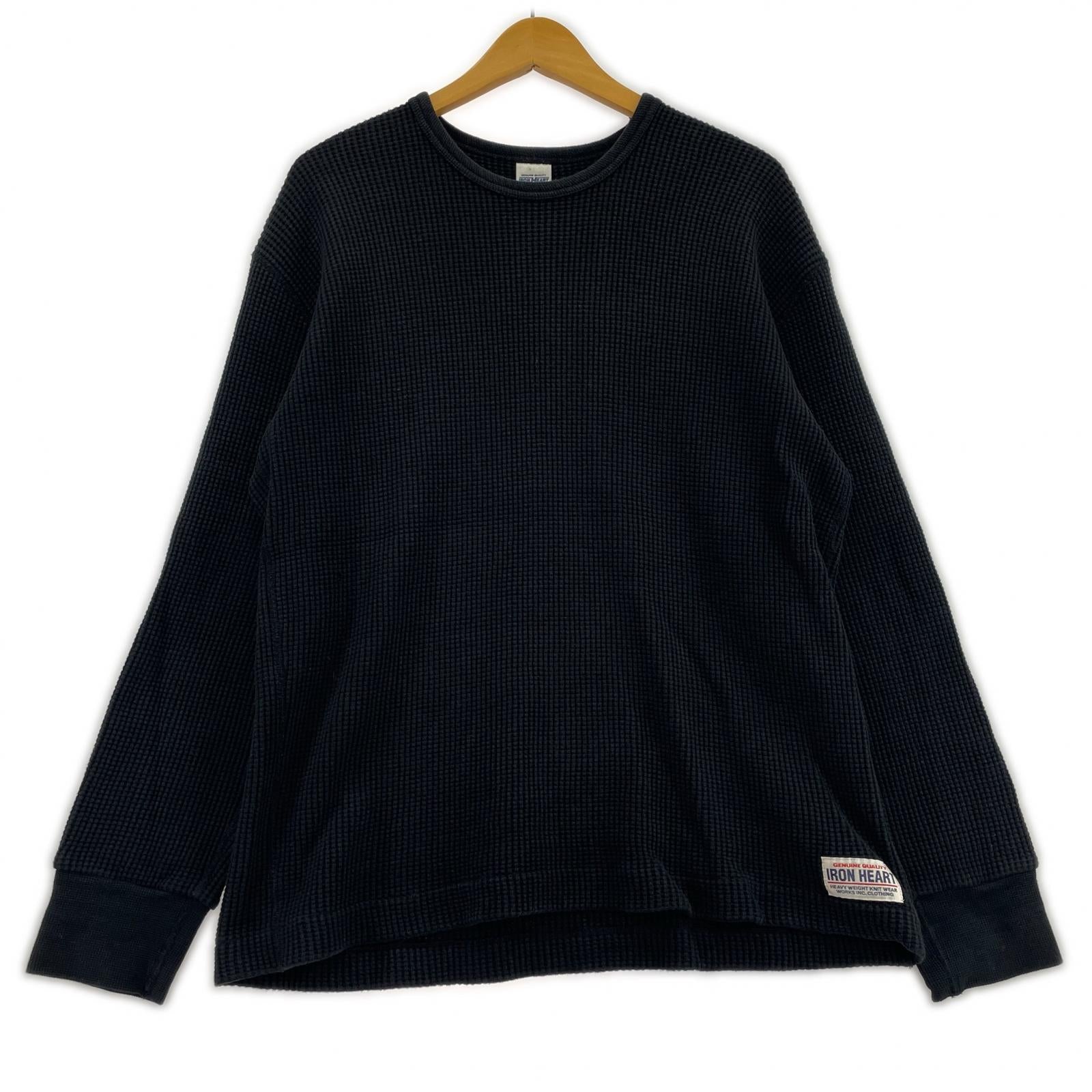 長袖Ｔシャツ IRON HEART LSサーマル 黒 (XL) ブラック