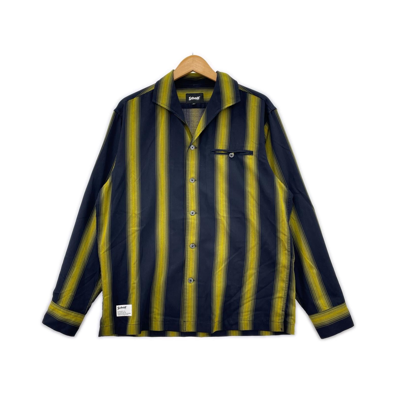 長袖シャツ STRIPE LS SHIRT M ブラック