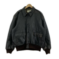 レザージャケット L.L.Bean 80s~ USA製 A-2 レザージャケット 48 茶 ブラウン