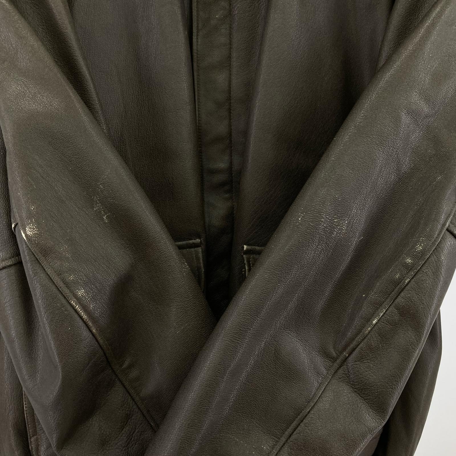 レザージャケット L.L.Bean 80s~ USA製 A-2 レザージャケット XL-TALL 茶 ブラウン