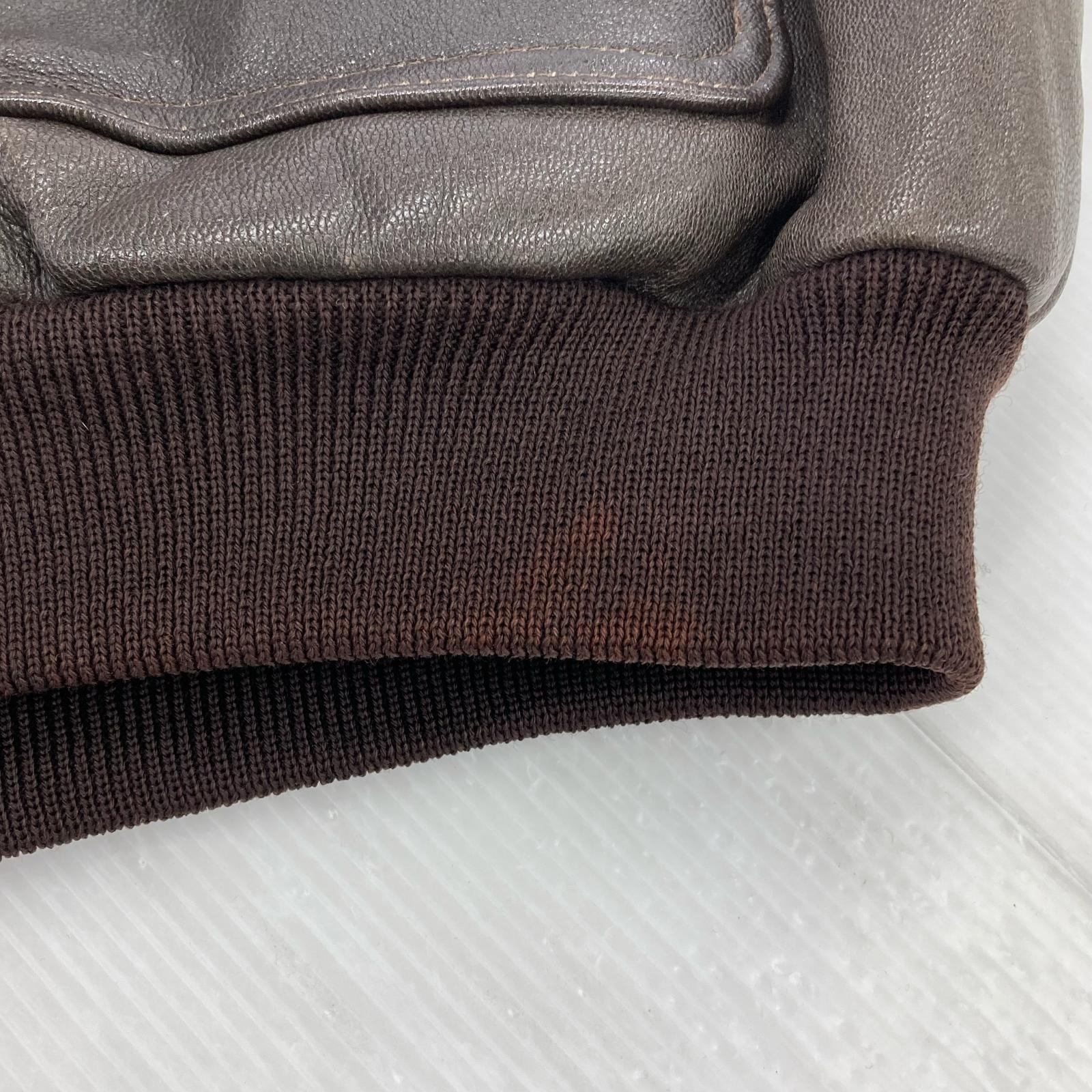 レザージャケット L.L.Bean 80s~ USA製 A-2 レザージャケット XL-TALL 茶 ブラウン