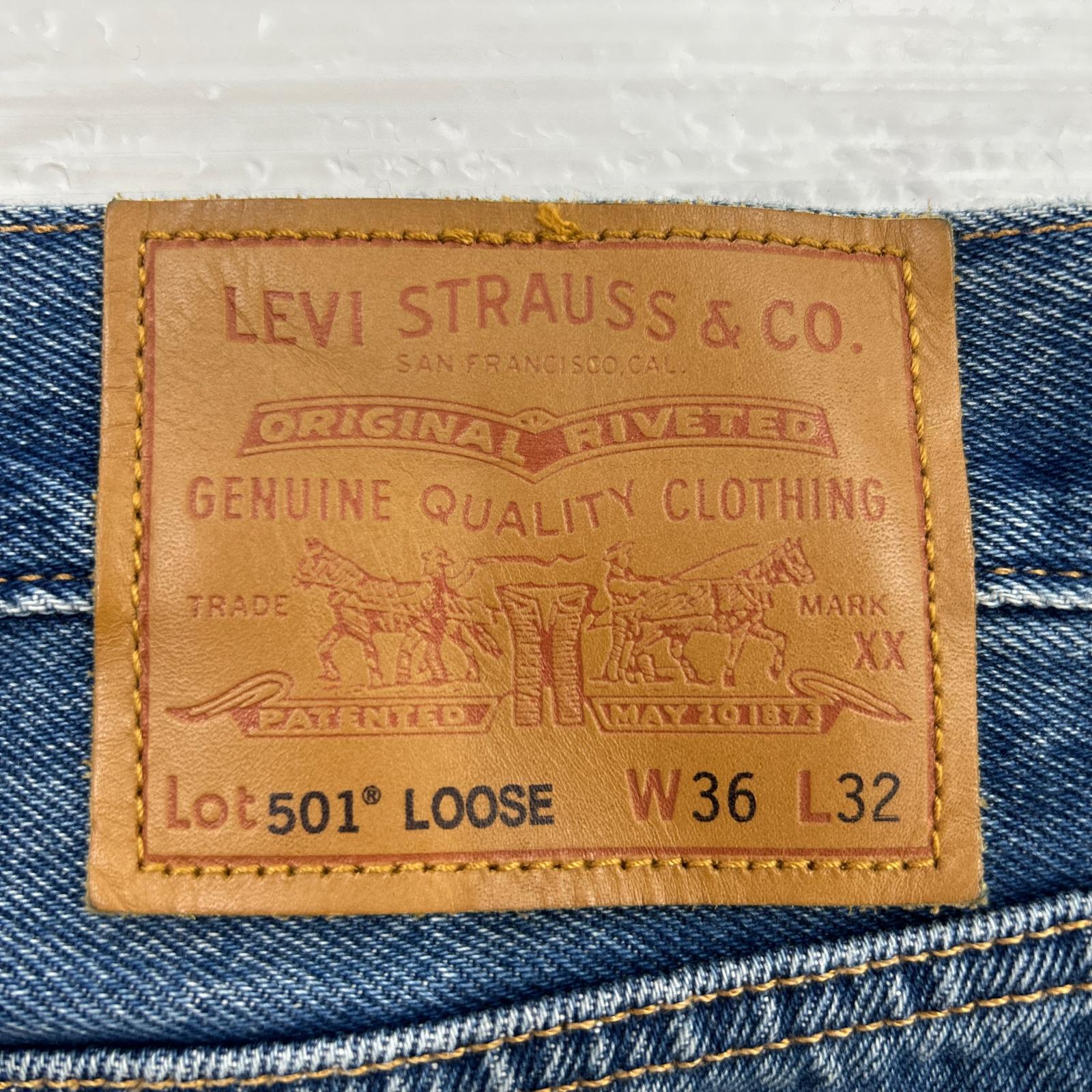 デニムパンツ 501 LOOSE 36 ブルー