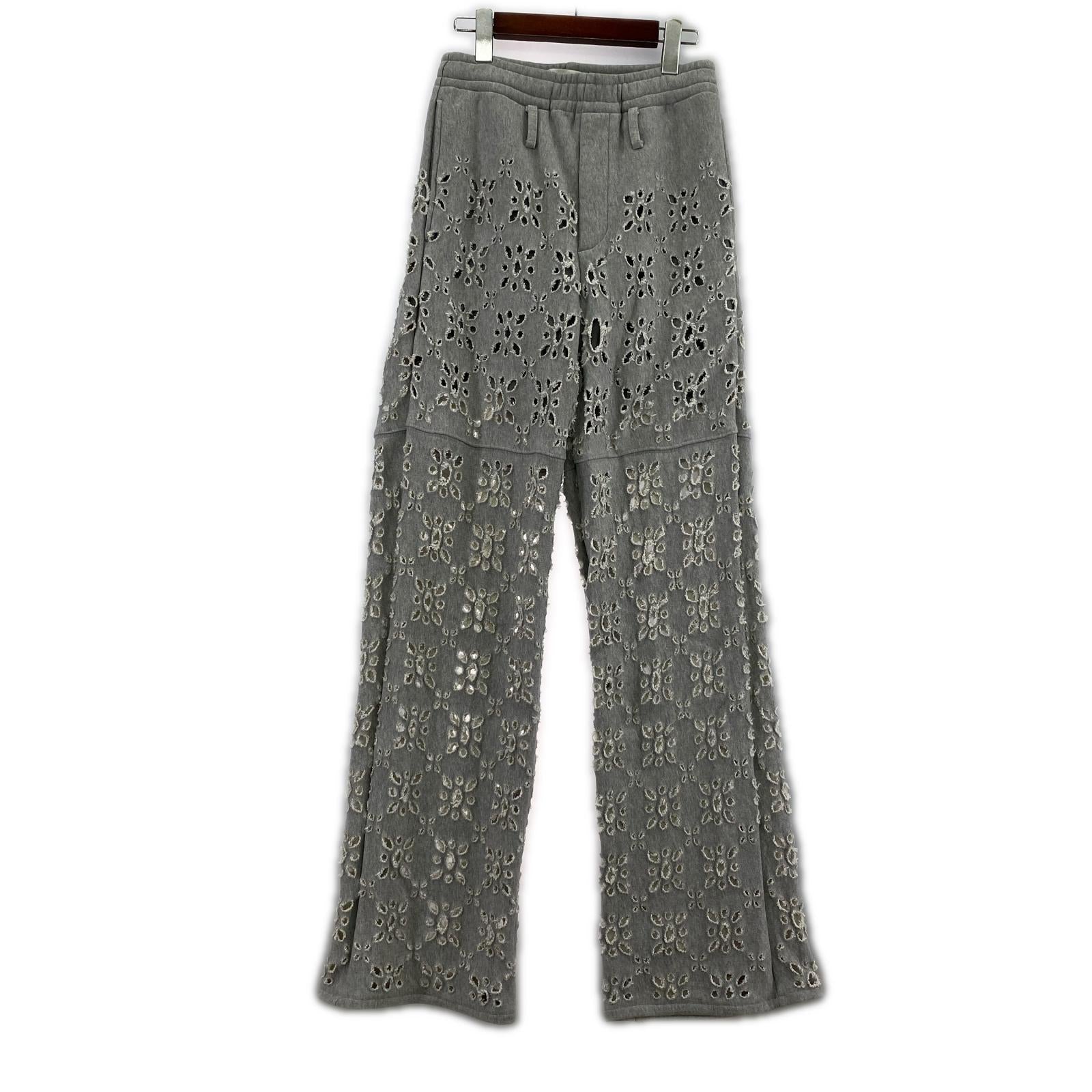 パンツ 24AW FLOWER HOLE SWEAT PANTS グレー 44 グレー