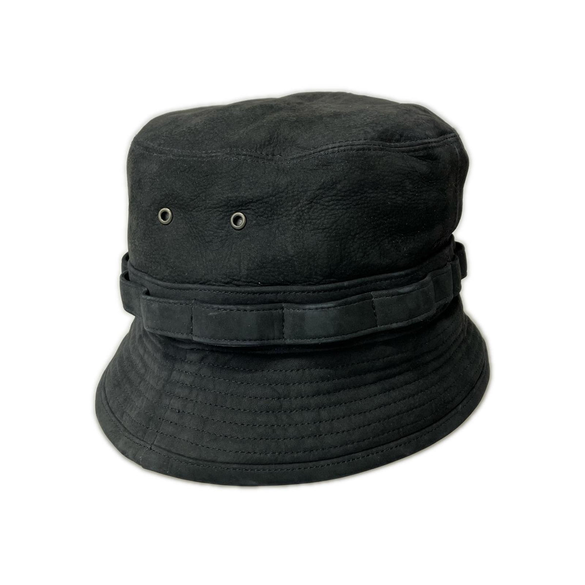 ハット CCU LEATHER NUBUCK HAT ブラック