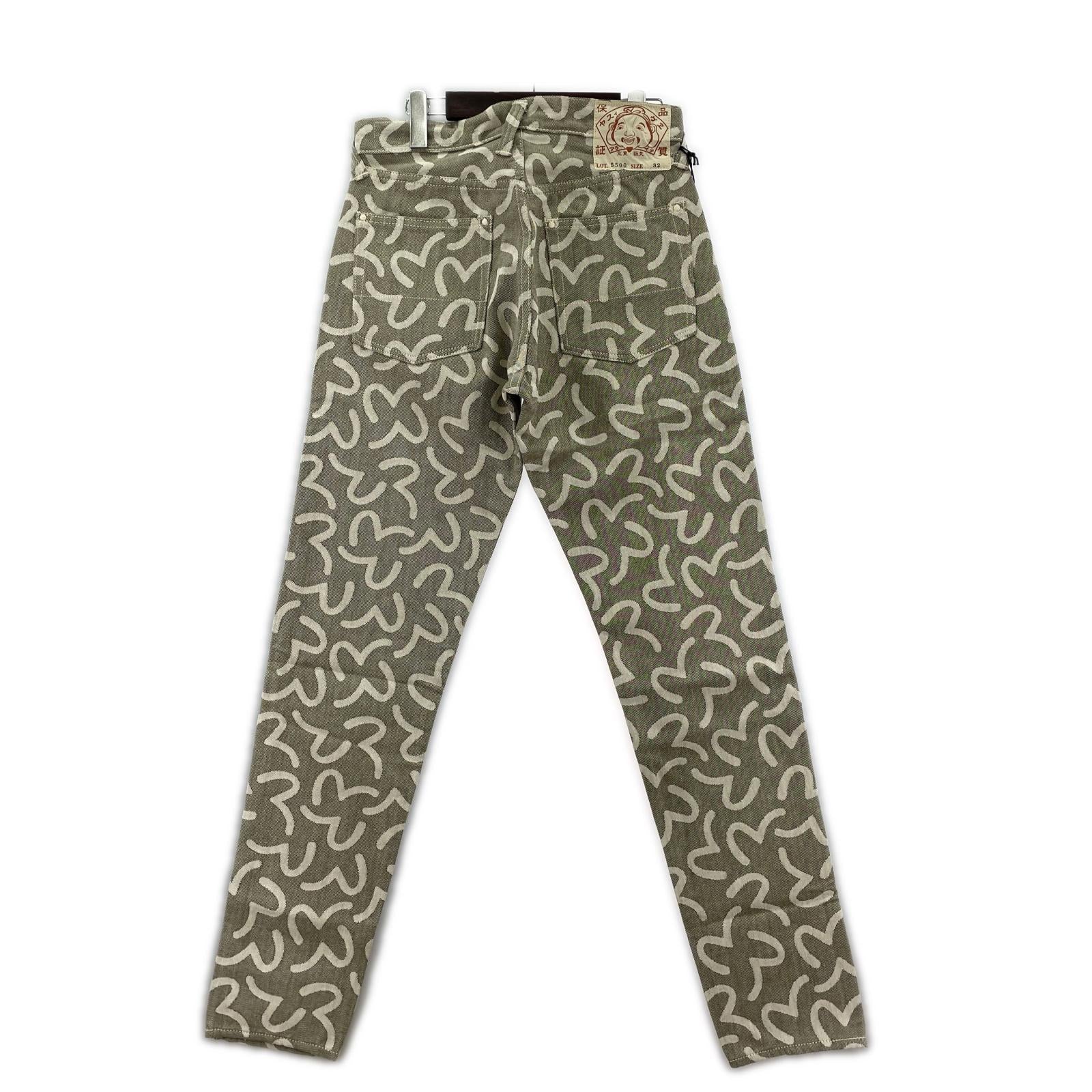 デニムパンツ Lot.5500 JACQUARD カモメ 総柄 32