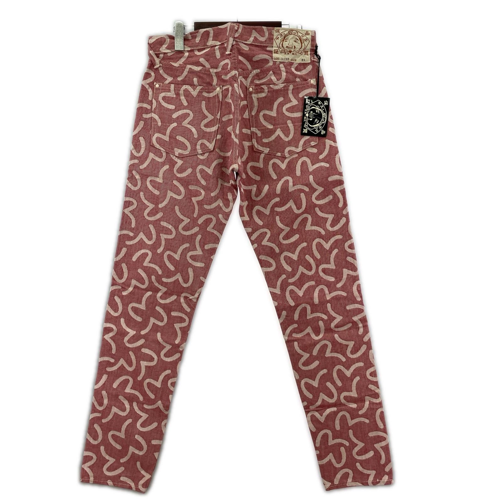 デニムパンツ Lot.5500 JACQUARD カモメ 総柄