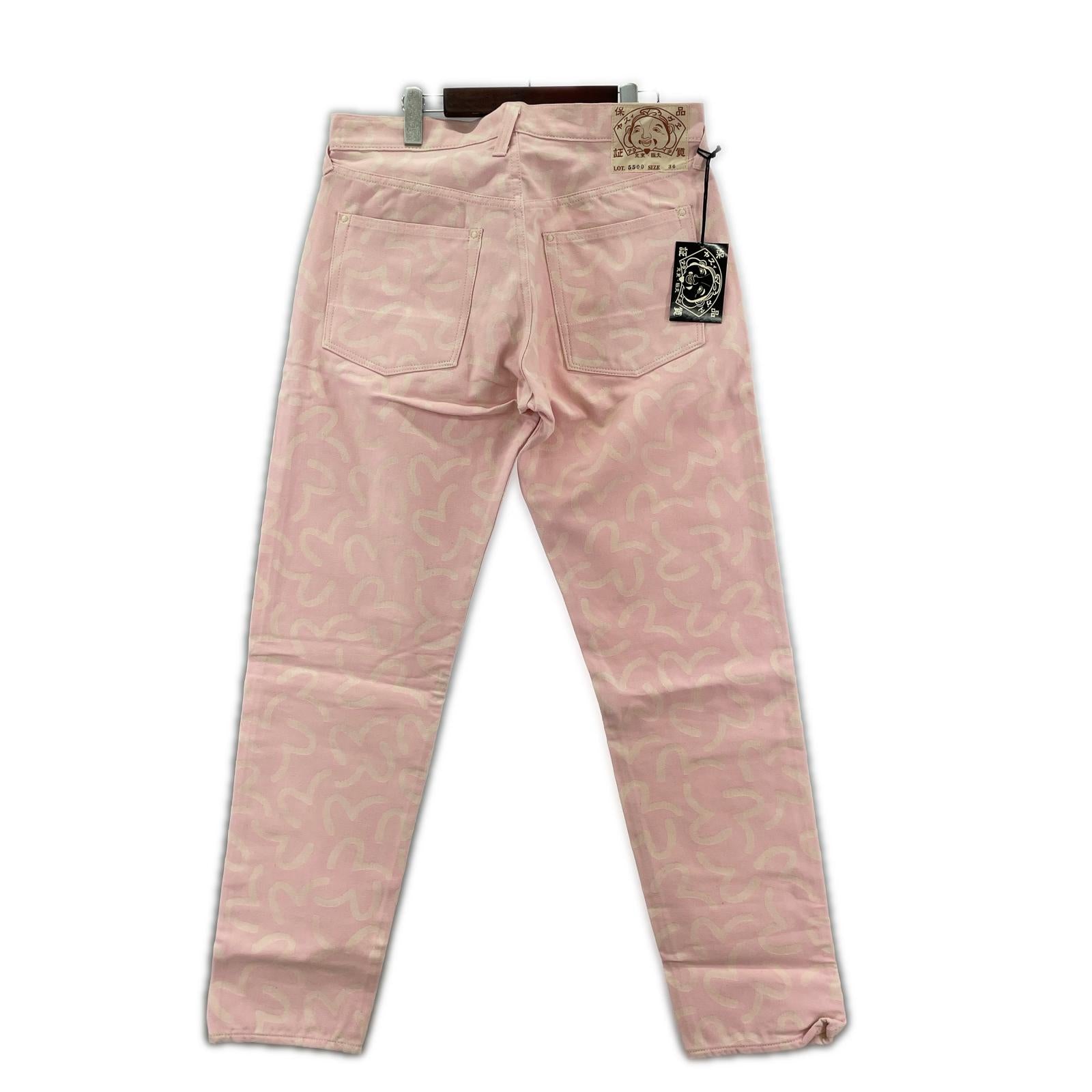 デニムパンツ Lot.5500 JACQUARD カモメ 総柄 36