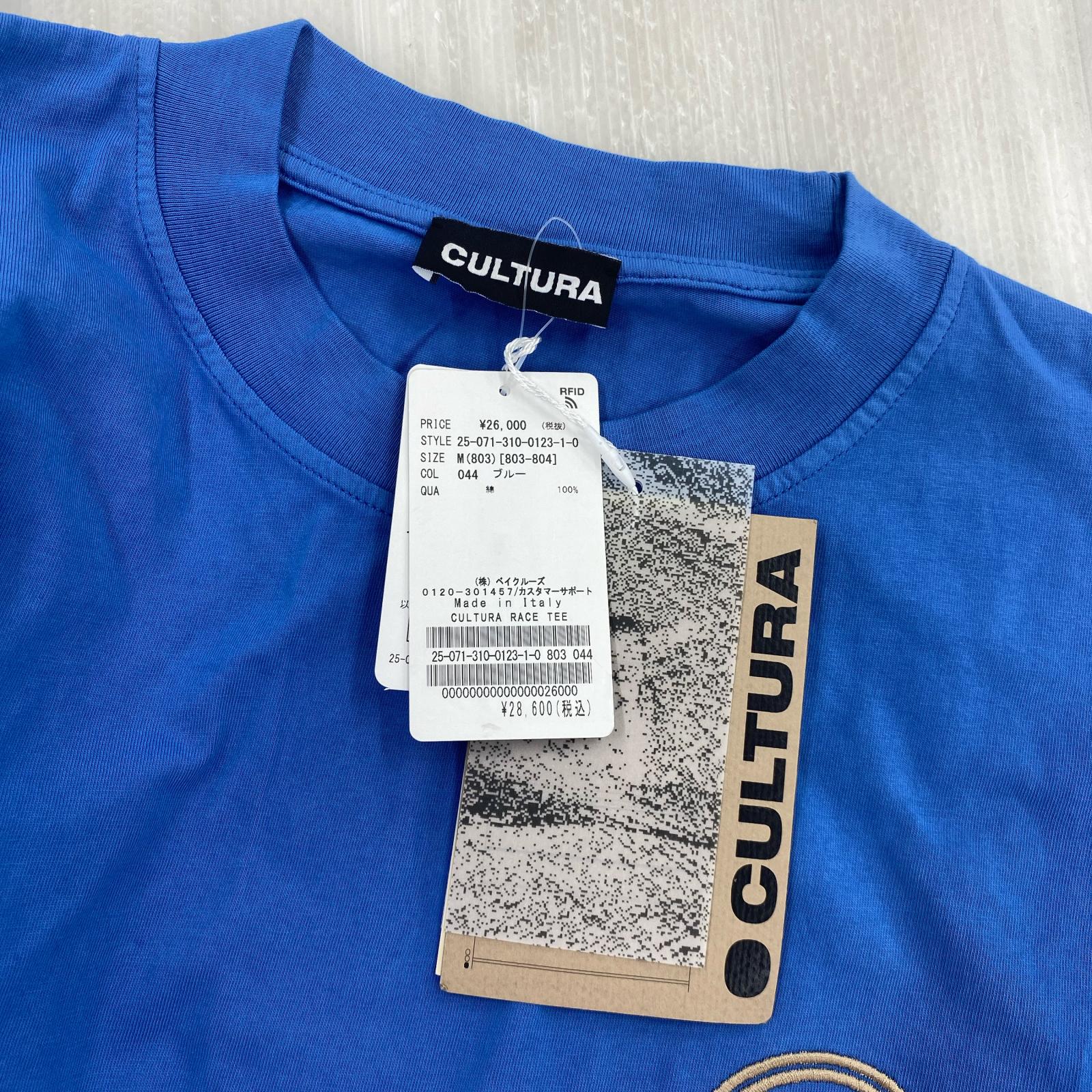 半袖Ｔシャツ CULTURA RACE TEE ブルー