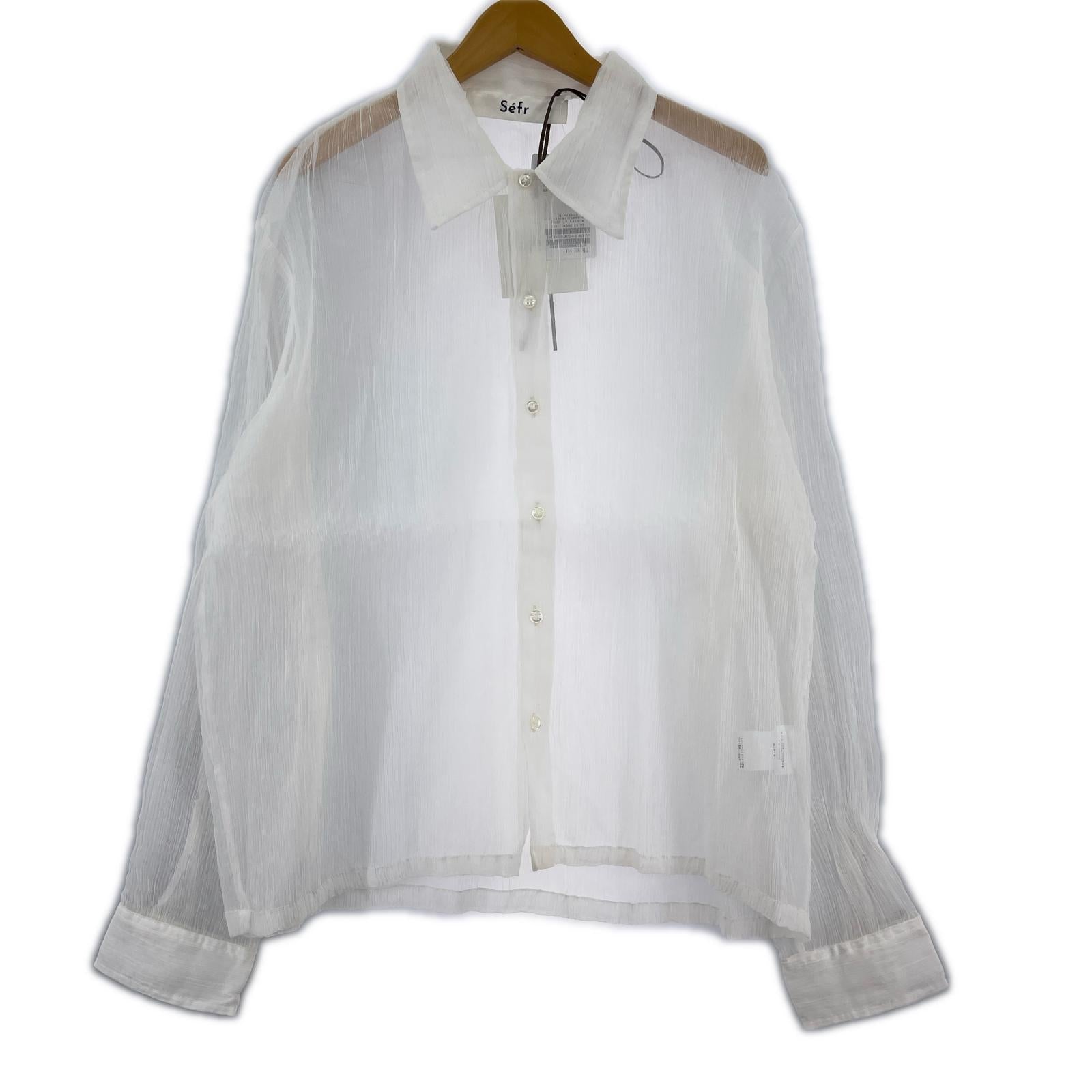 長袖シャツ Sefr 25SS JAGOU SHIRT WHT M M ホワイト