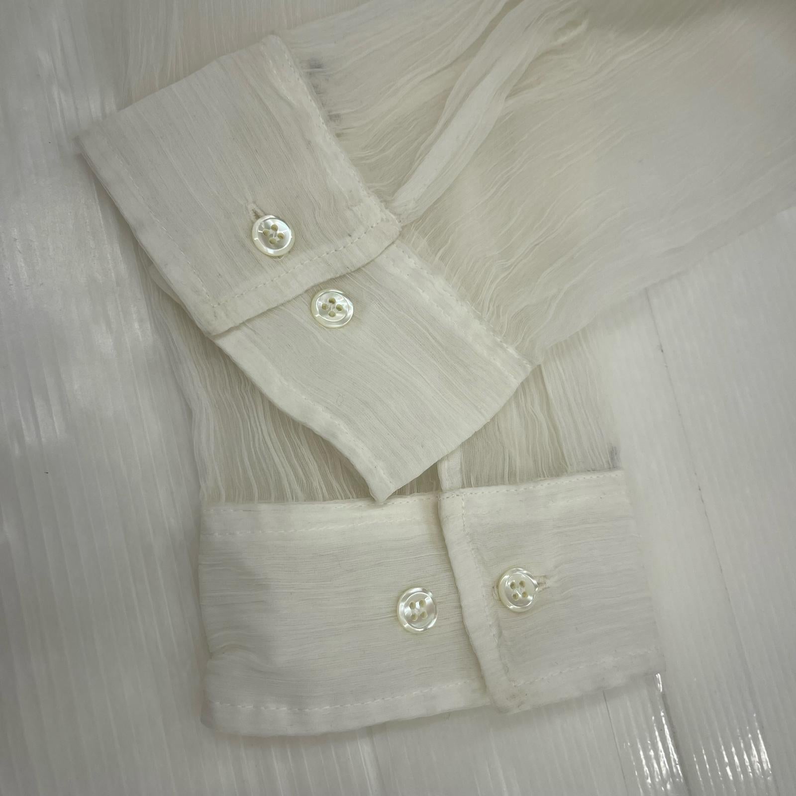 長袖シャツ Sefr 25SS JAGOU SHIRT WHT M M ホワイト
