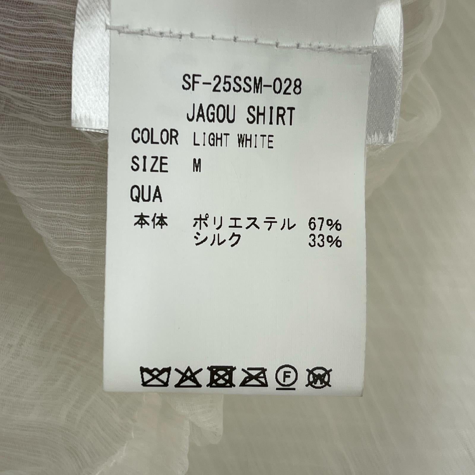 長袖シャツ Sefr 25SS JAGOU SHIRT WHT M M ホワイト