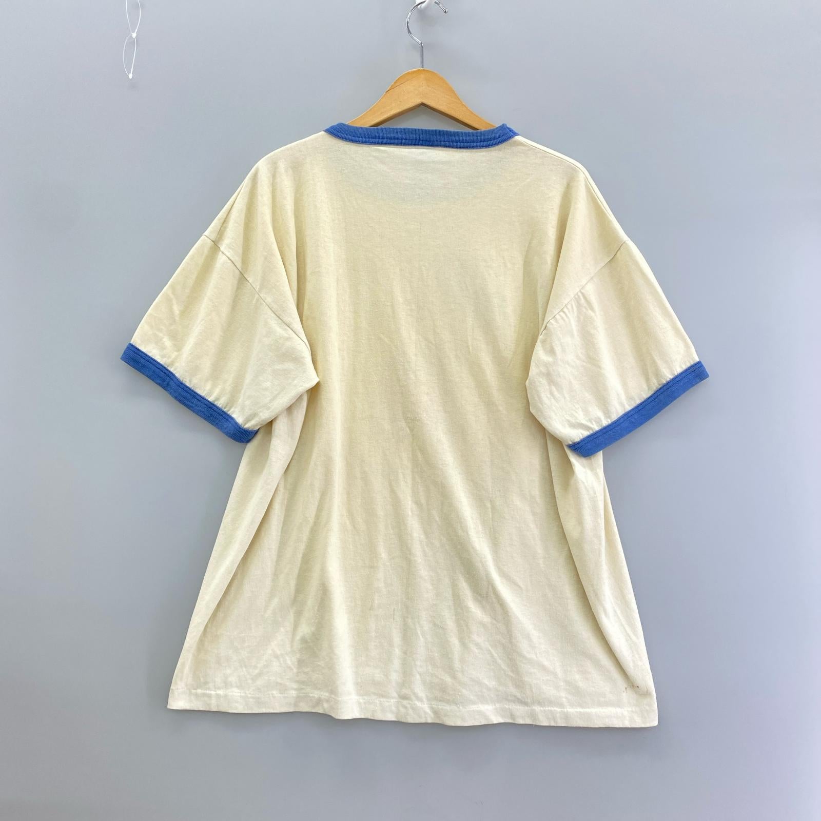 半袖Ｔシャツ リンガーtシャツ 白 (XL) ホワイト