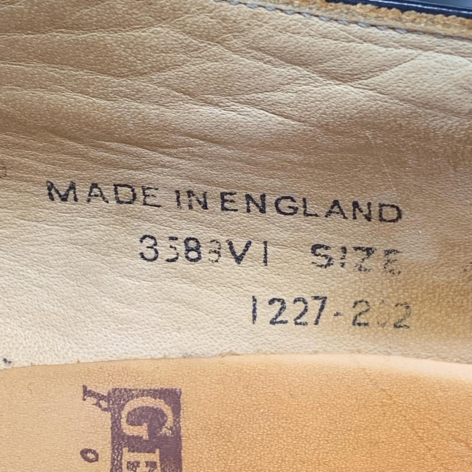 シューズ 3588 GIBSON ラバーソールシューズ UK9 ブラック×ホワイト ブラック