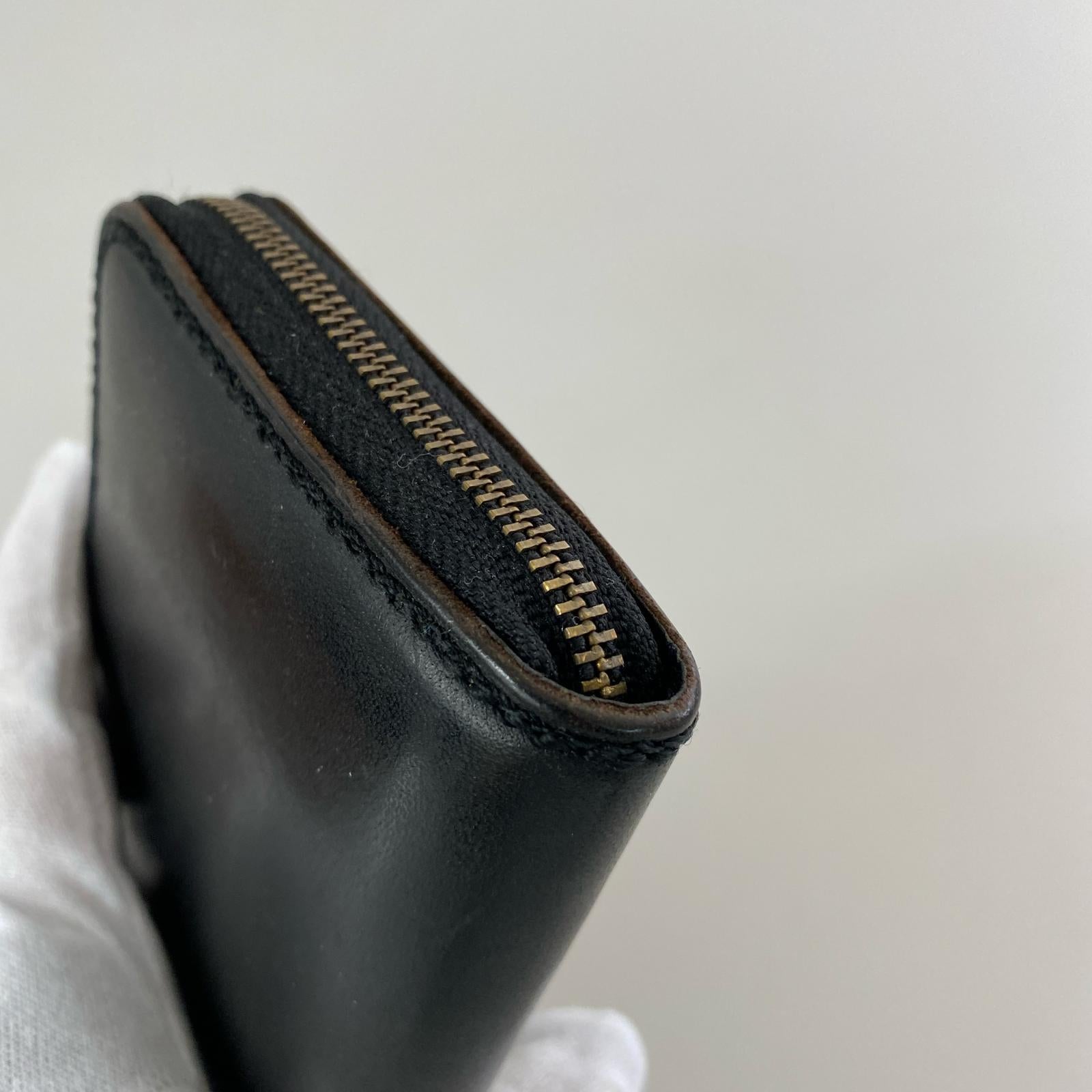 長財布 レザー長財布 黒 ブラック