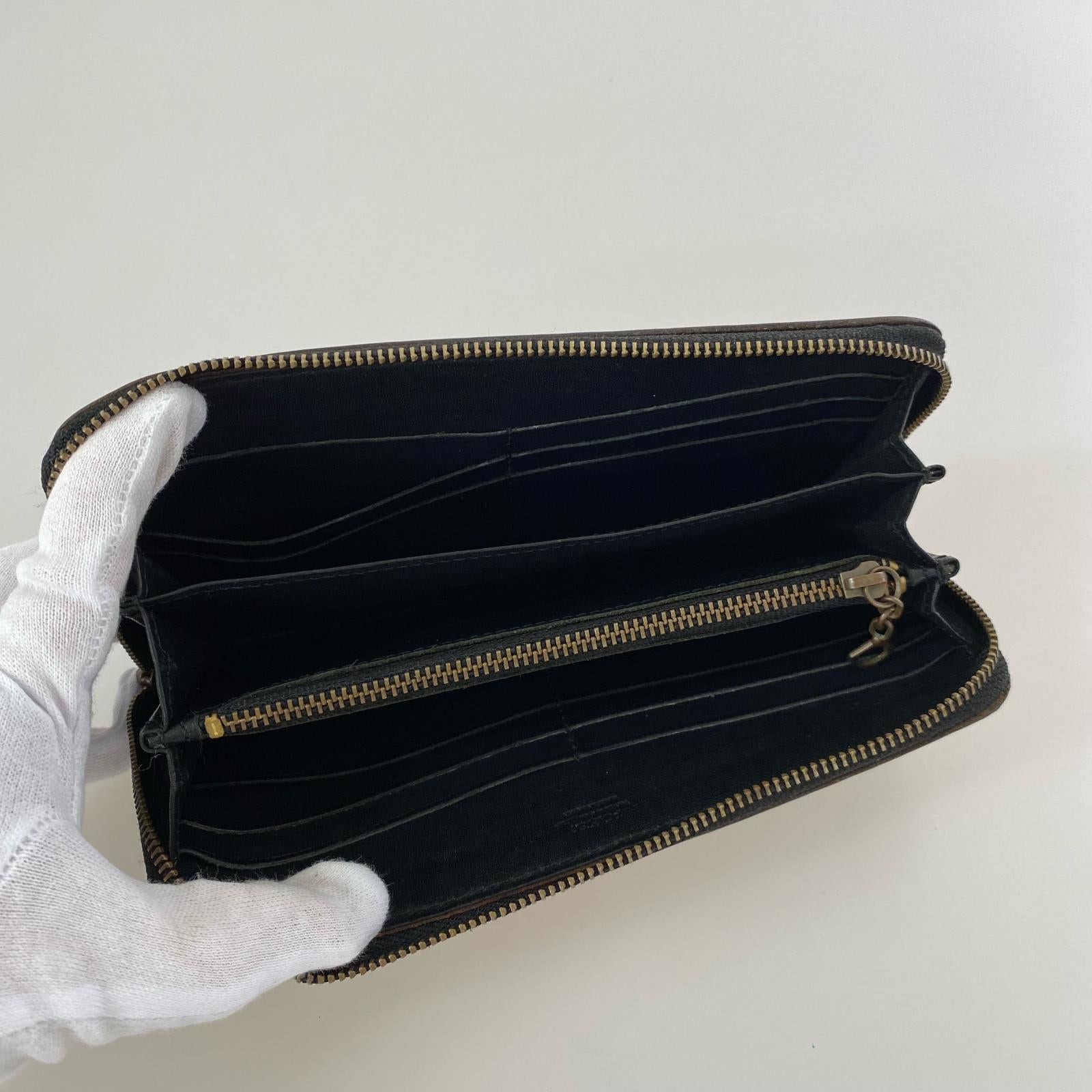 長財布 レザー長財布 黒 ブラック