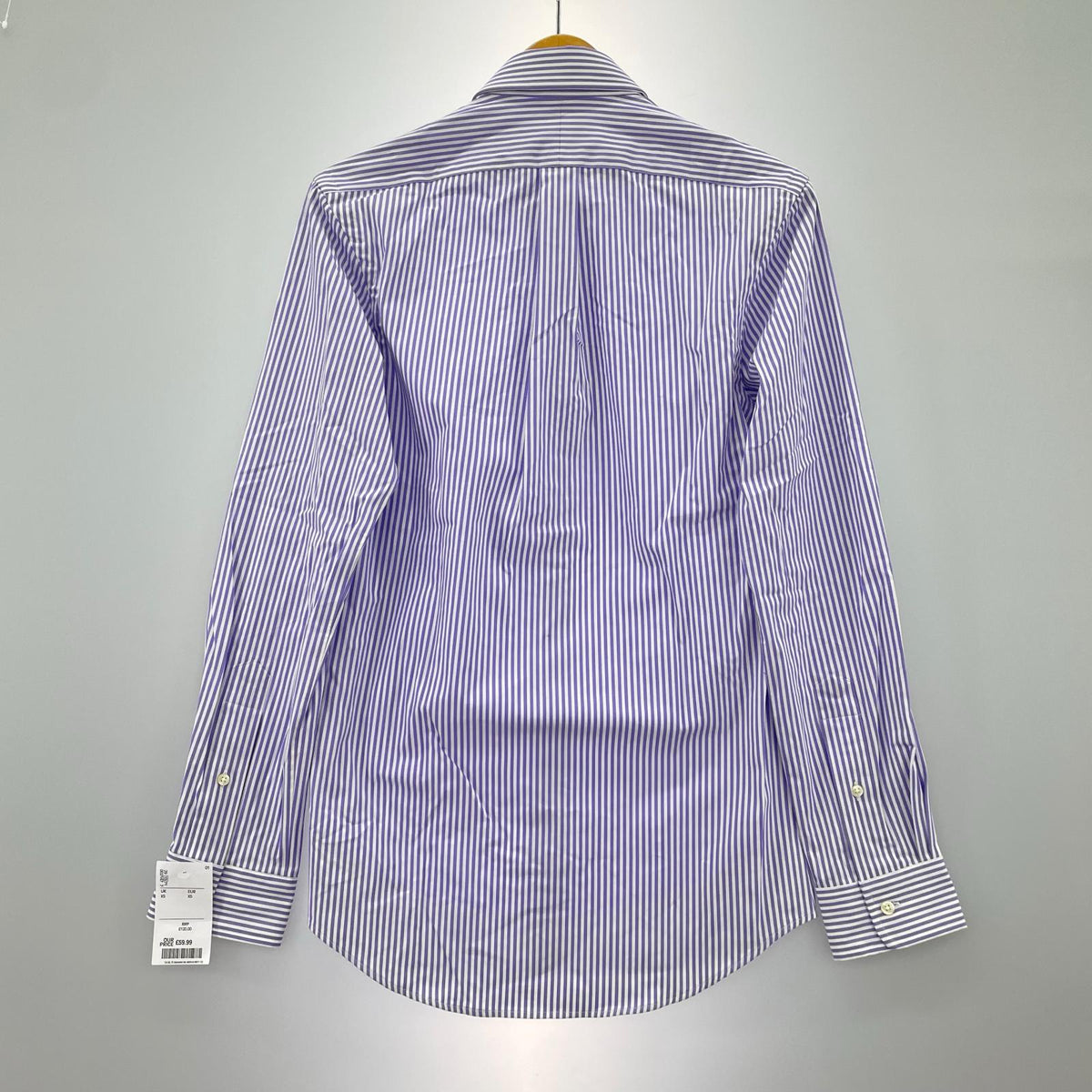長袖シャツ SLIM FIT ｽﾄﾗｲﾌﾟ ﾊﾟｰﾌﾟﾙ (XS) パープル