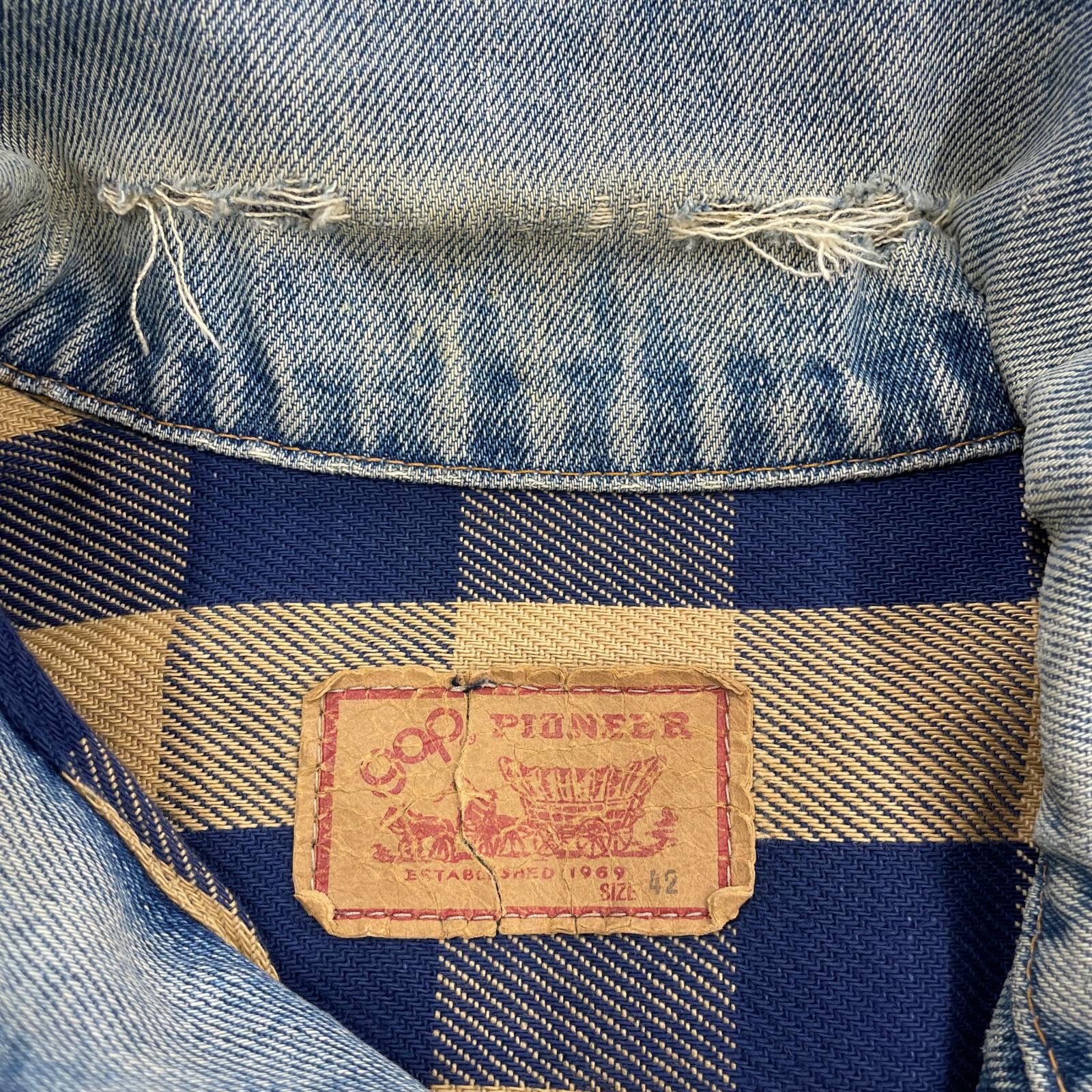 デニムジャケット gap pioneer denim jacket 70s (42) 42 ブルー