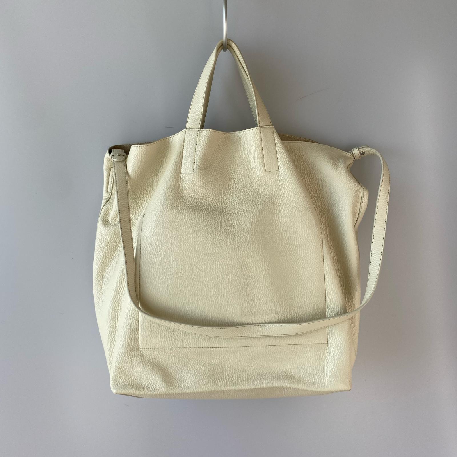 ショルダーバッグ JIL SANDER 2WAY レザートートバッグ アイボリー