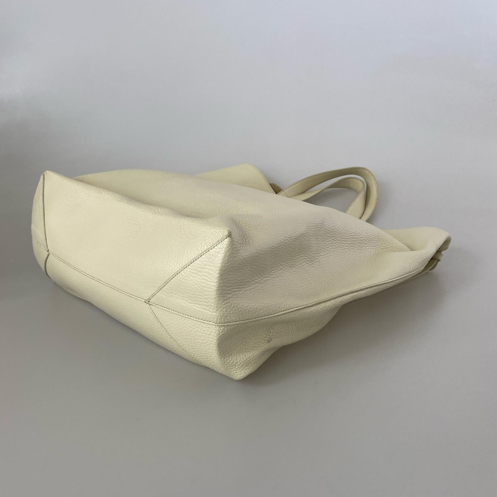 ショルダーバッグ JIL SANDER 2WAY レザートートバッグ アイボリー